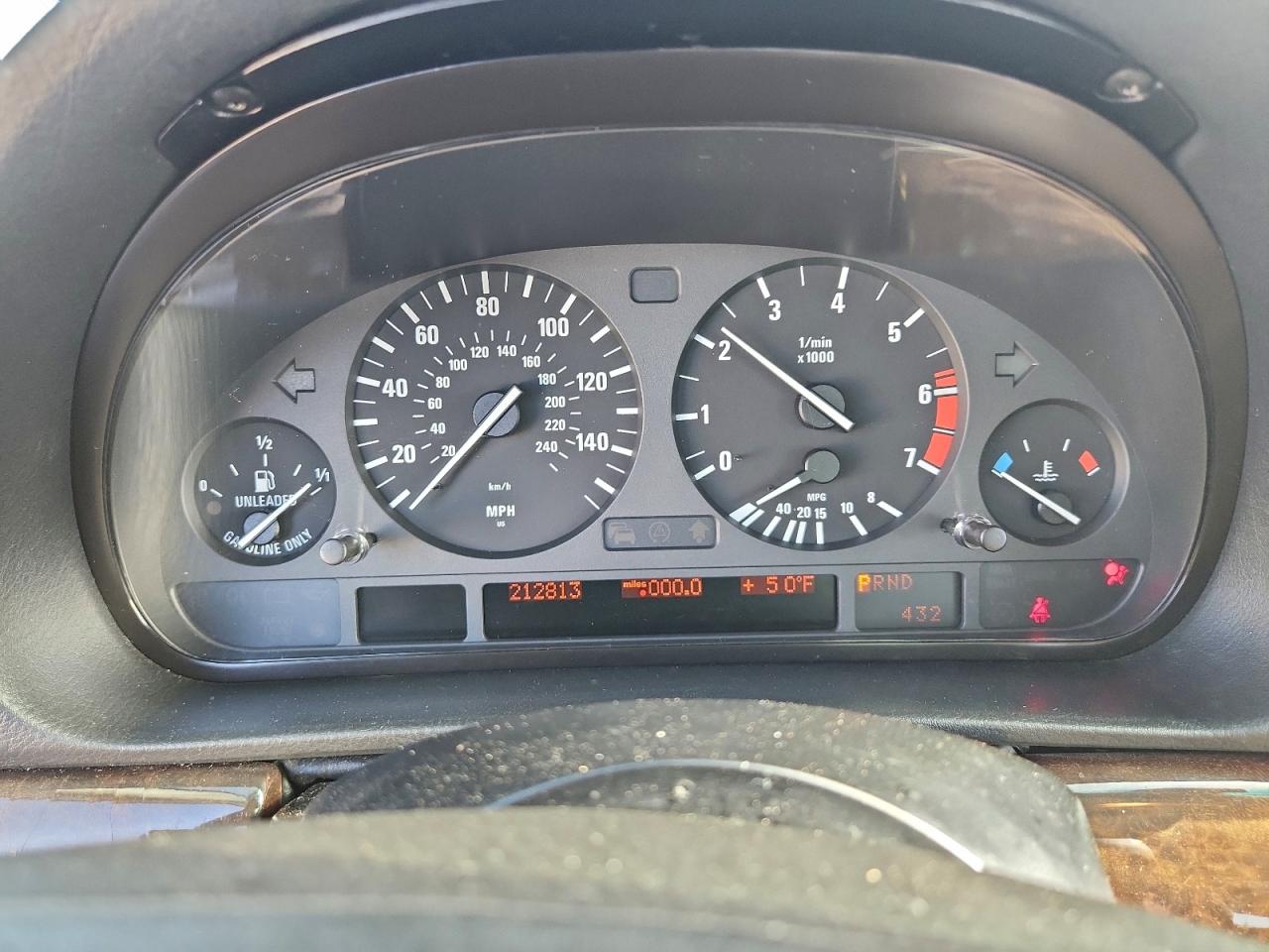 1998 Bmw 740 Il Silver vin: WBAGJ8327WDM19095
