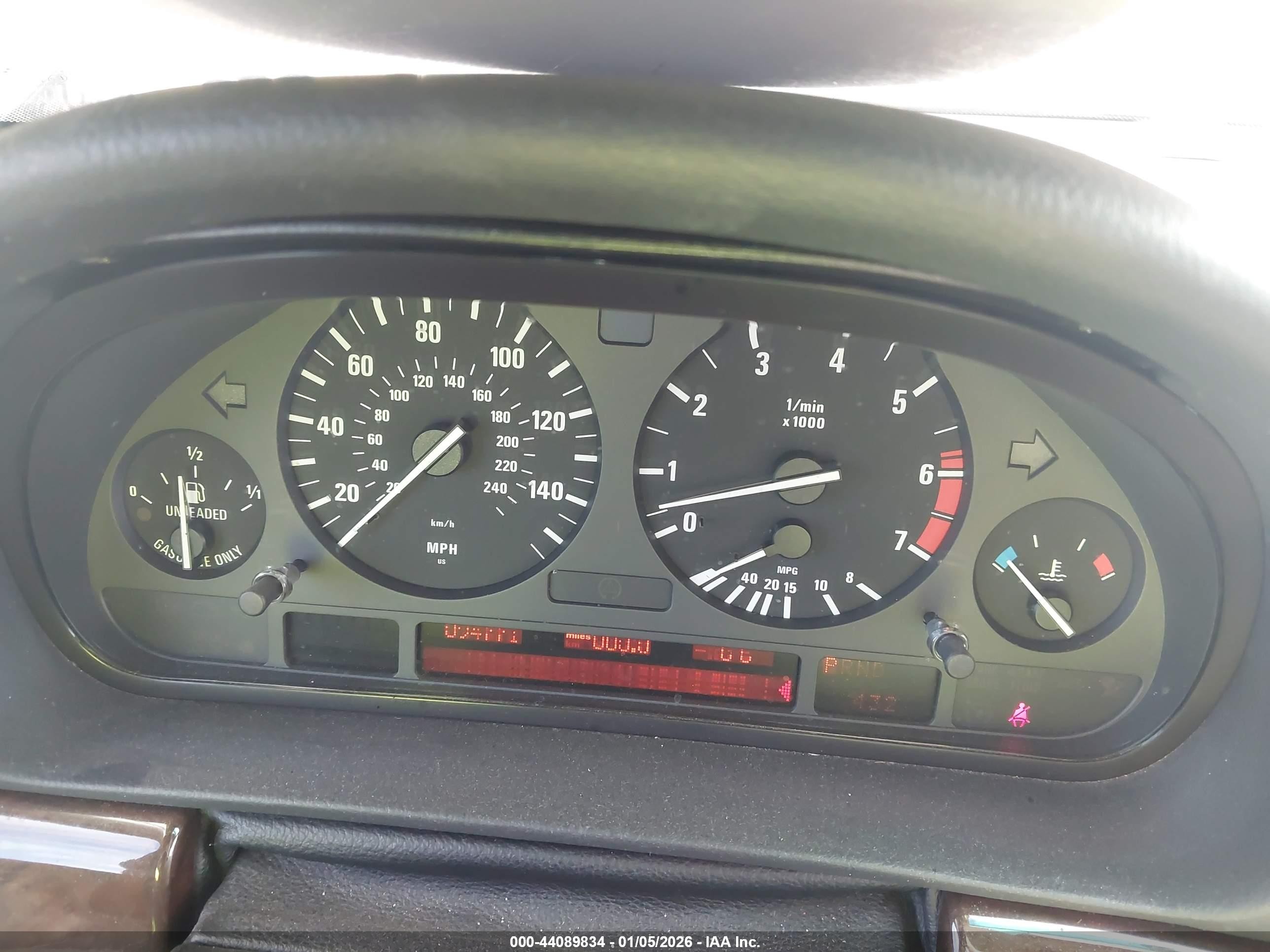 1997 Bmw 740il   Black vin: WBAGJ8329VDM01759