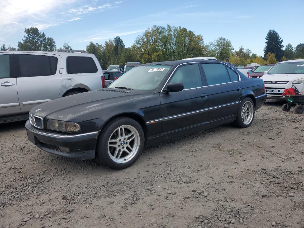 1998 Bmw 740 Il Black vin: WBAGJ8329WDM19325