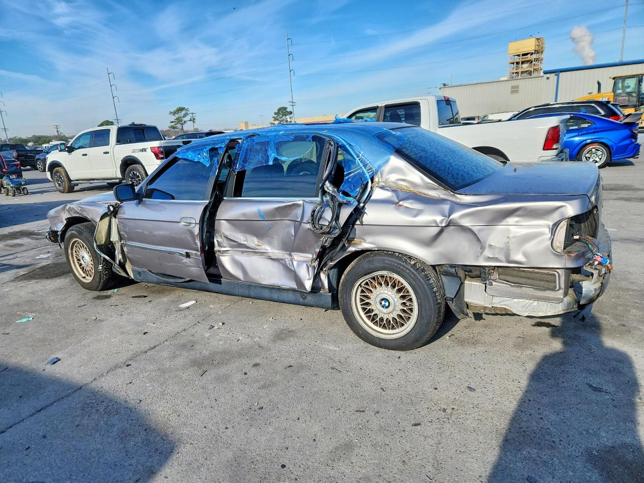 1998 Bmw 740 Il Silver vin: WBAGJ8329WDM20796