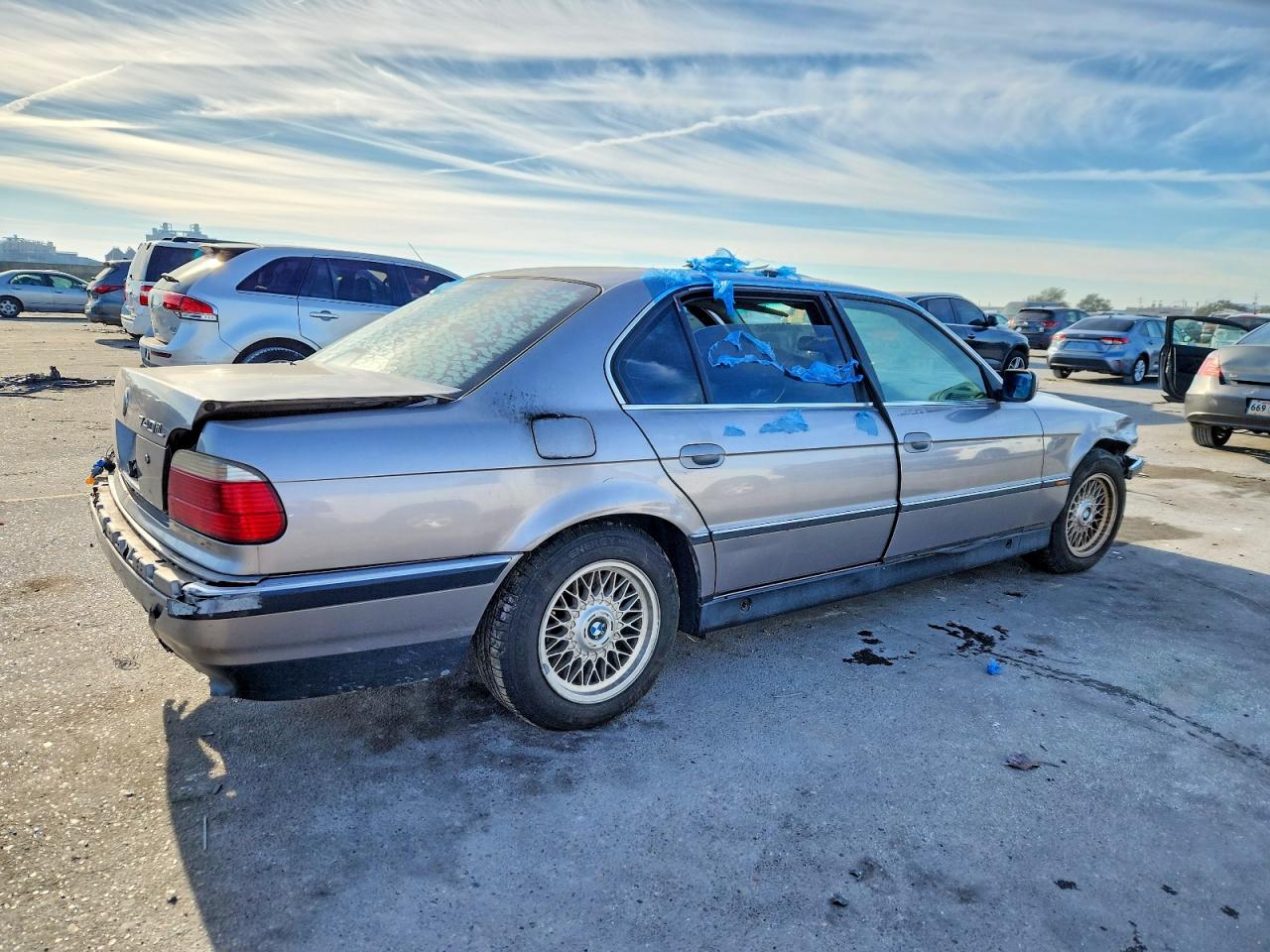 1998 Bmw 740 Il Silver vin: WBAGJ8329WDM20796