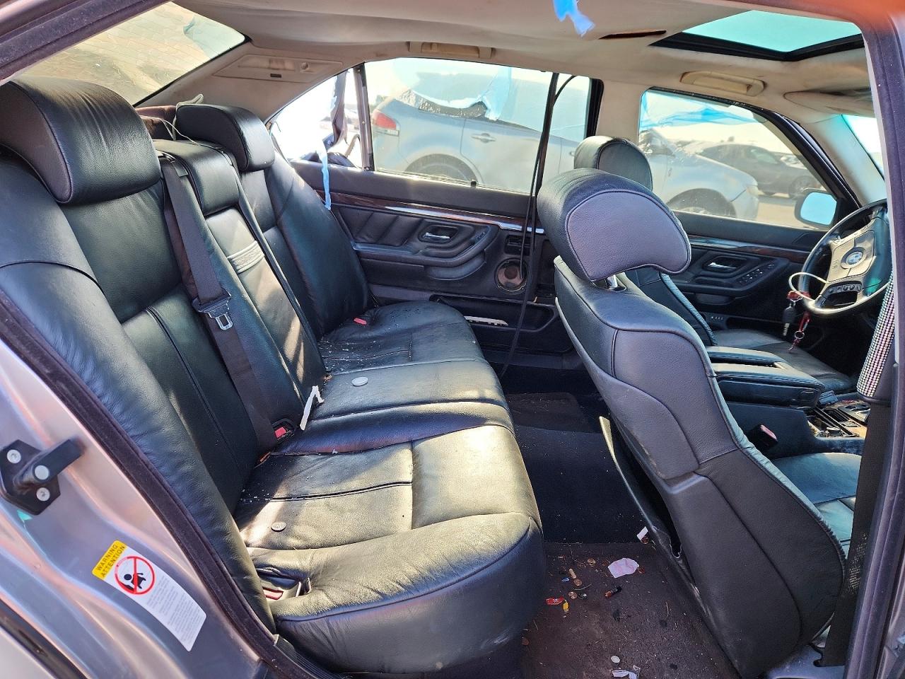 1998 Bmw 740 Il Silver vin: WBAGJ8329WDM20796