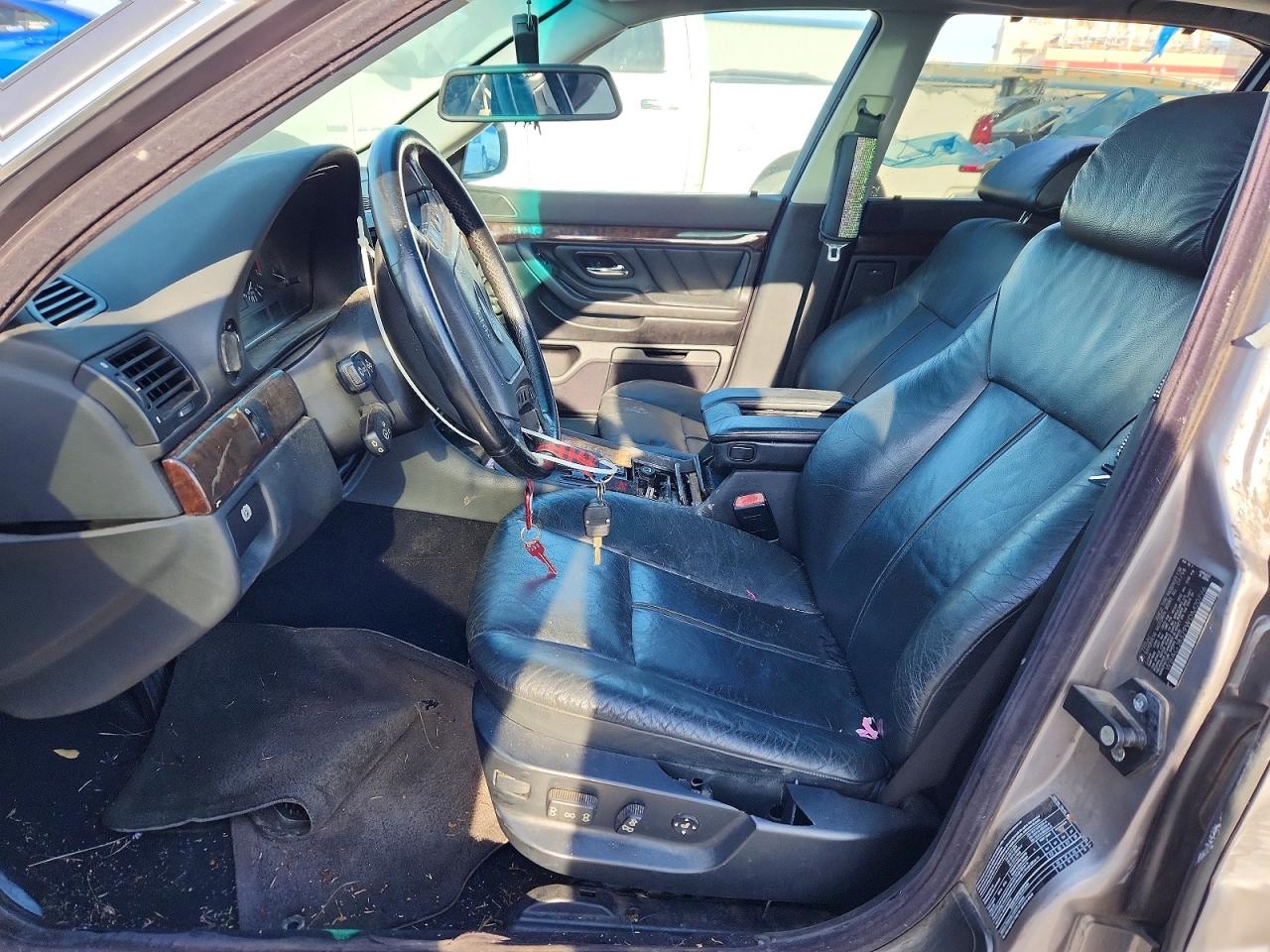 1998 Bmw 740 Il Silver vin: WBAGJ8329WDM20796