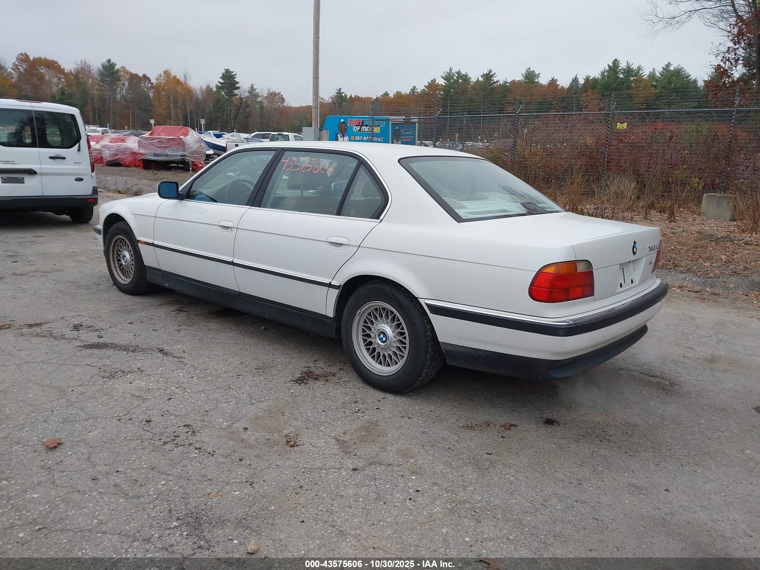 1998 Bmw 740il   Белый vin: WBAGJ832XWDM20905
