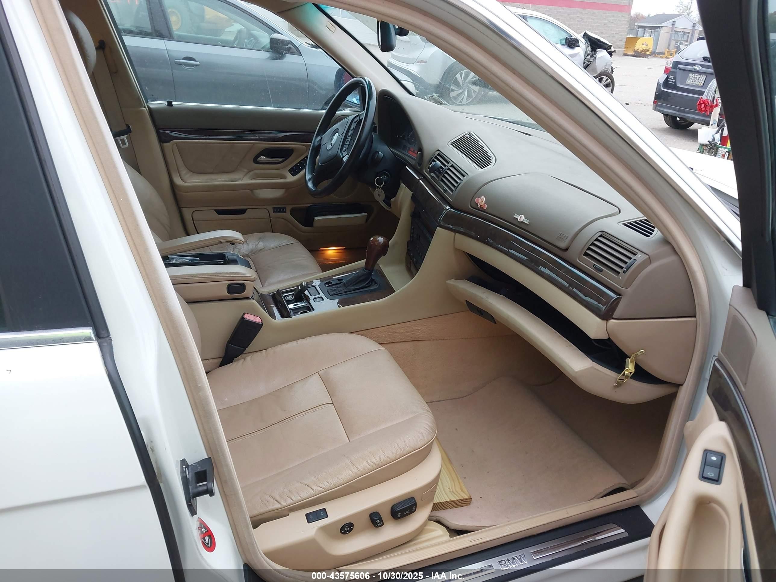 1998 Bmw 740il   Белый vin: WBAGJ832XWDM20905