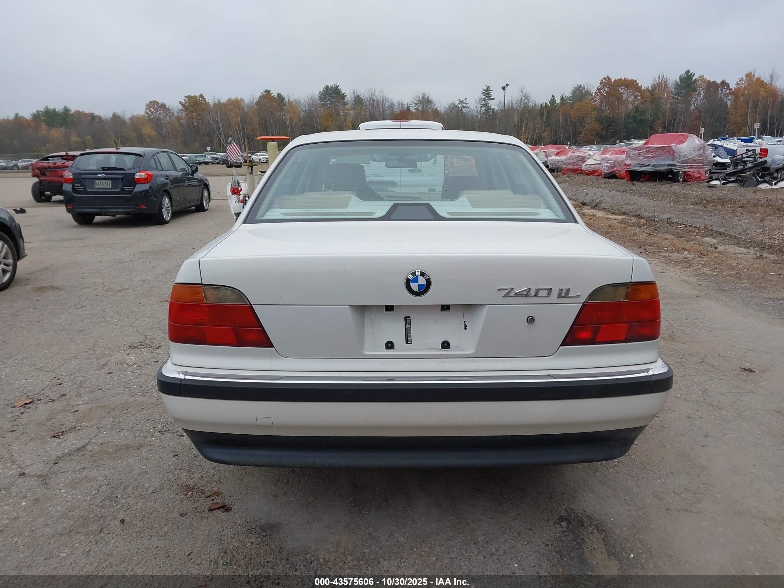 1998 Bmw 740il   Белый vin: WBAGJ832XWDM20905