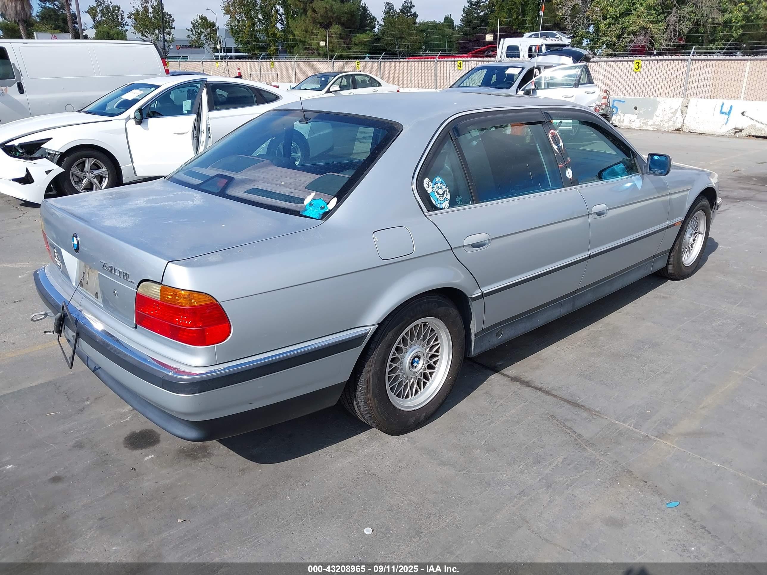 1998 Bmw 740il   Gray vin: WBAGJ832XWDM22461