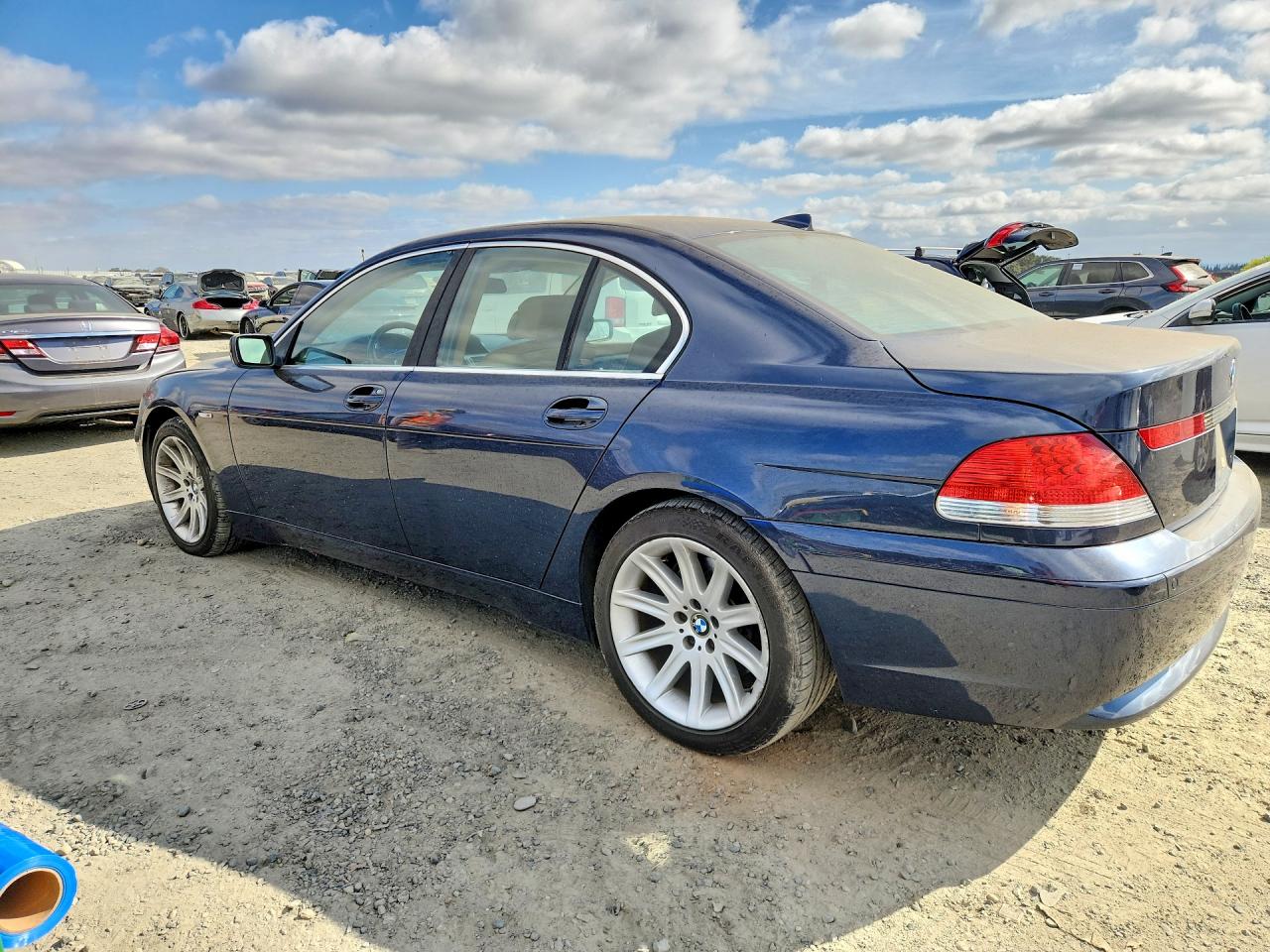 2002 Bmw 745 I Blue vin: WBAGL63402DP50210