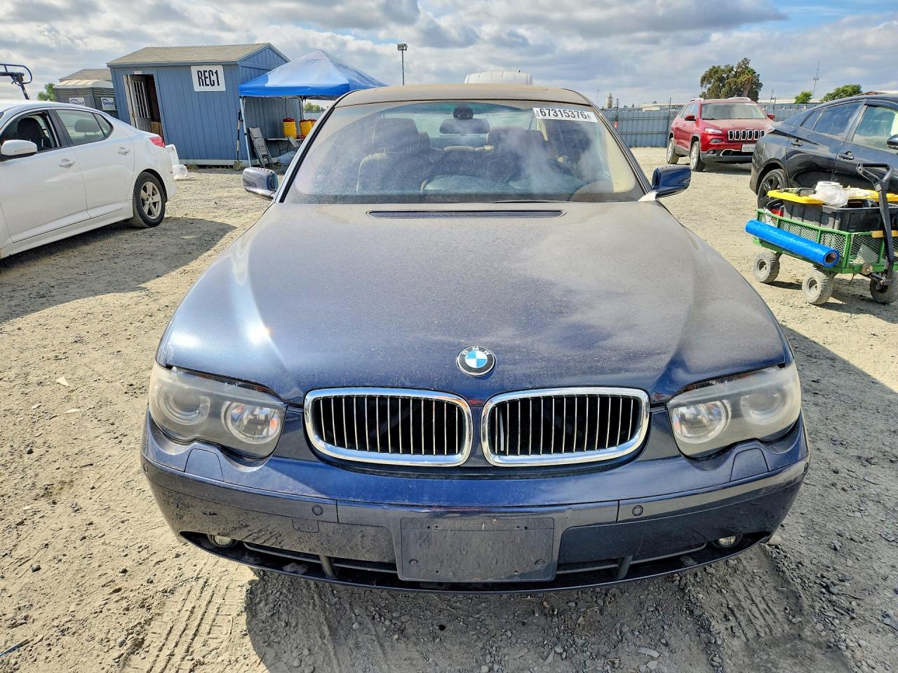 2002 Bmw 745 I Blue vin: WBAGL63402DP50210