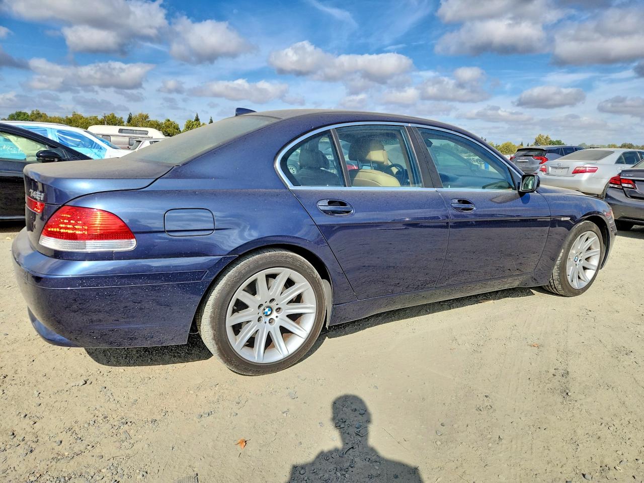 2002 Bmw 745 I Blue vin: WBAGL63402DP50210
