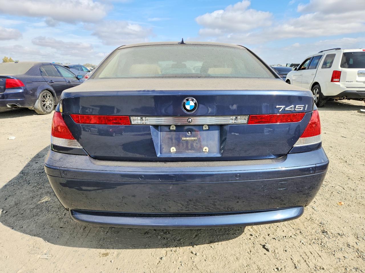 2002 Bmw 745 I Blue vin: WBAGL63402DP50210