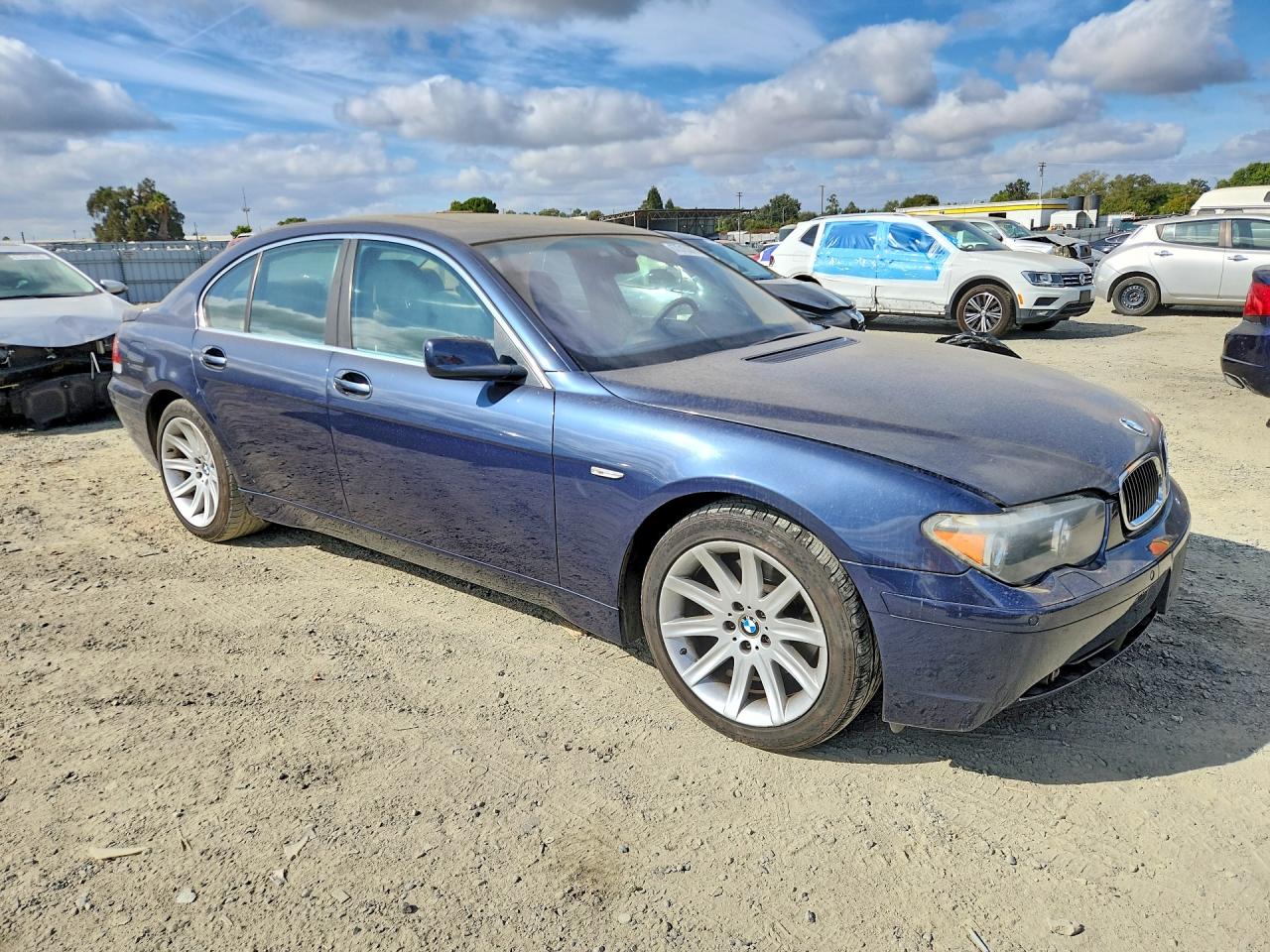 2002 Bmw 745 I Blue vin: WBAGL63402DP50210