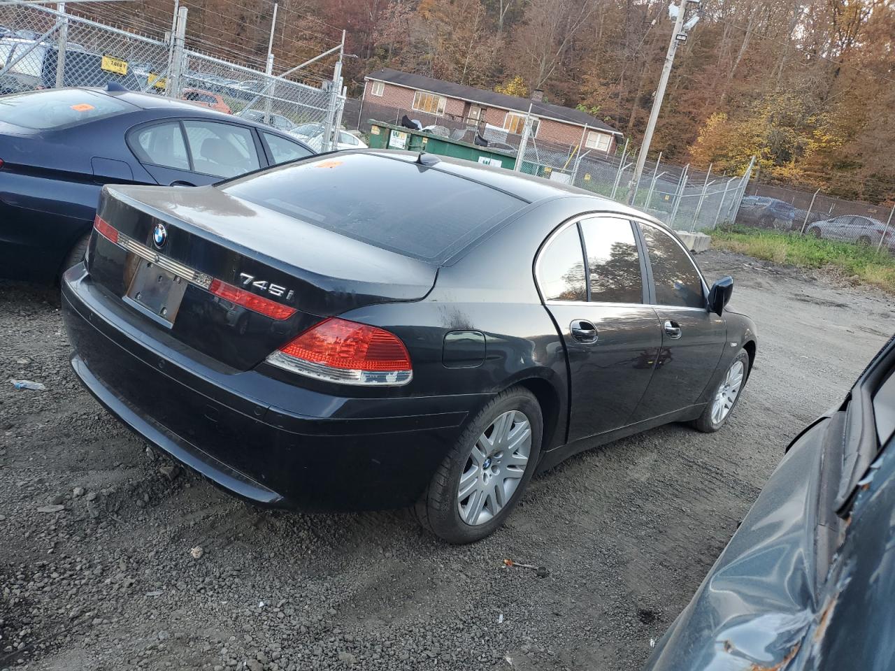 2003 Bmw 745 I Black vin: WBAGL63403DP62634