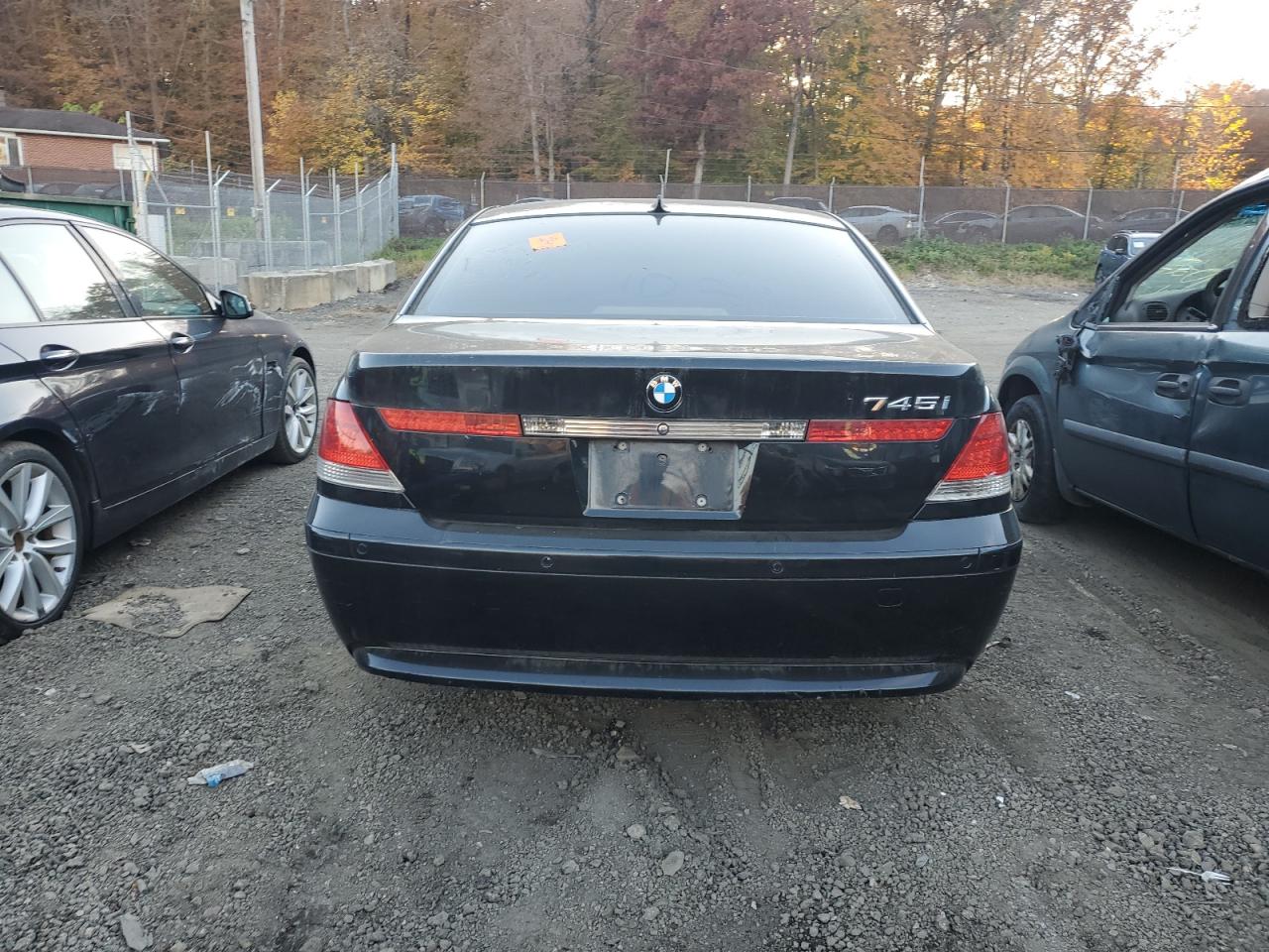 2003 Bmw 745 I Black vin: WBAGL63403DP62634