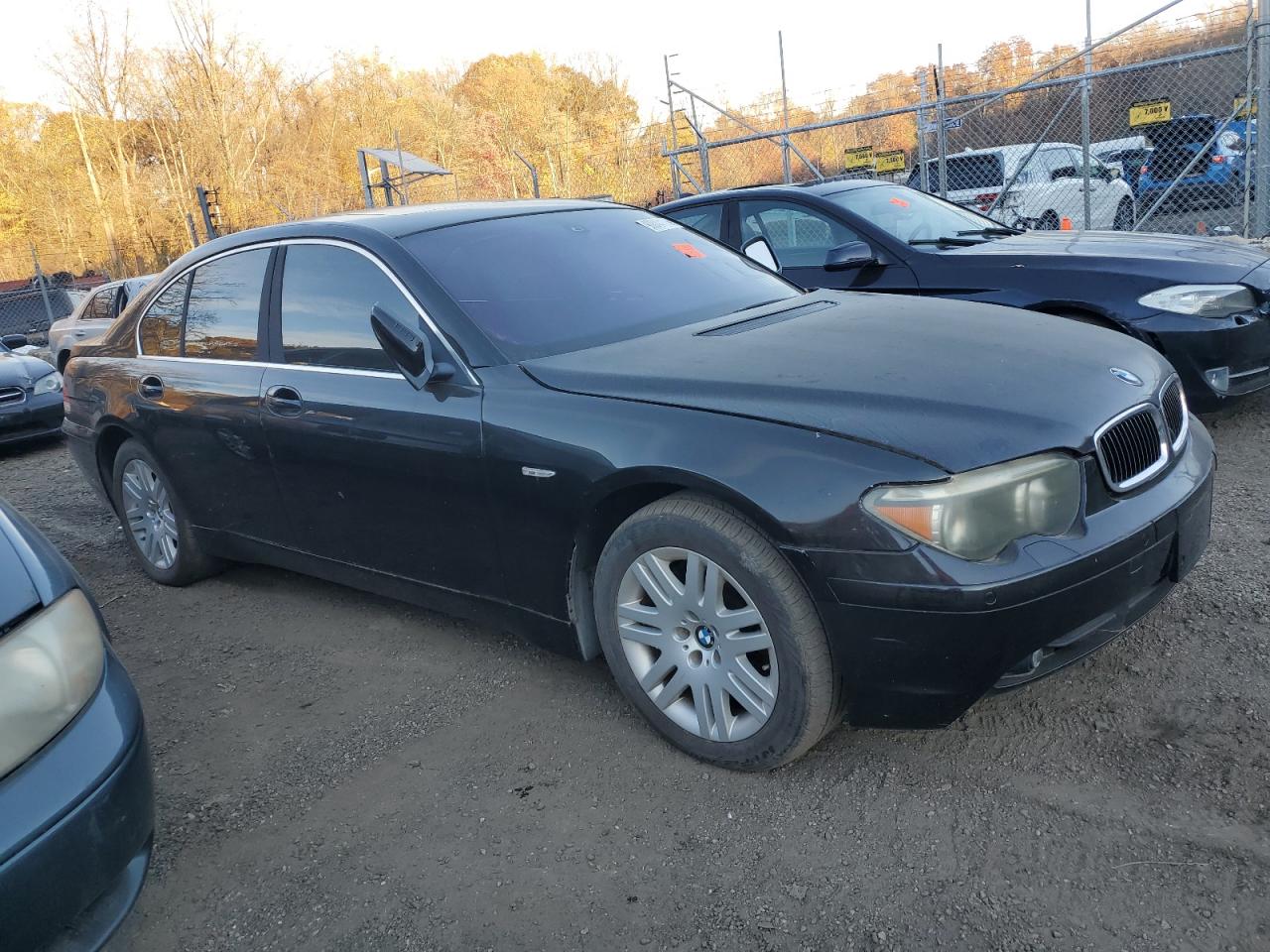 2003 Bmw 745 I Black vin: WBAGL63403DP62634