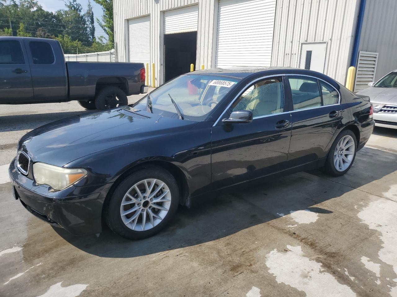 2003 Bmw 745 I Black vin: WBAGL63403DP67350