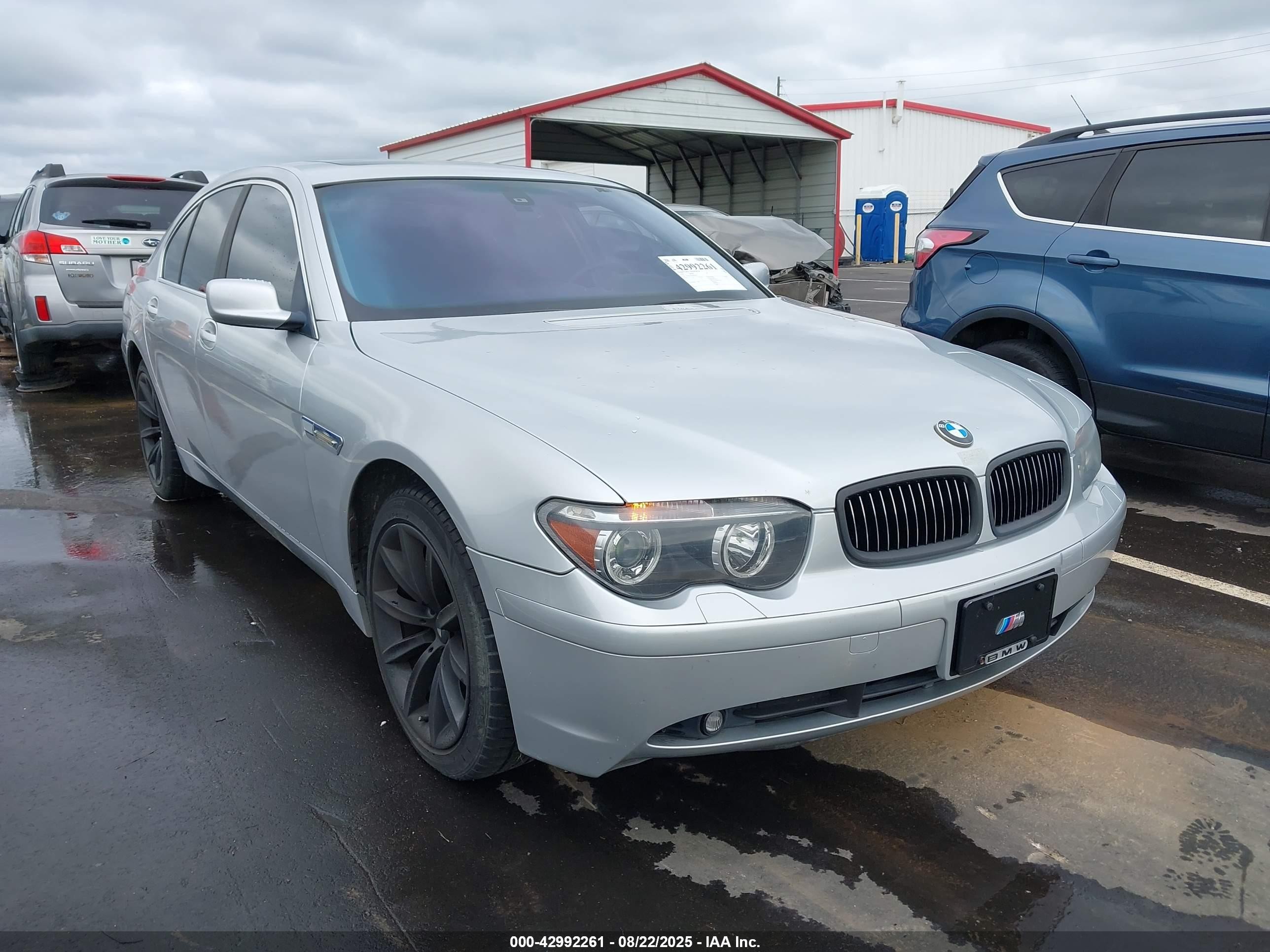 2003 Bmw 745i   Silver vin: WBAGL63403DP68207