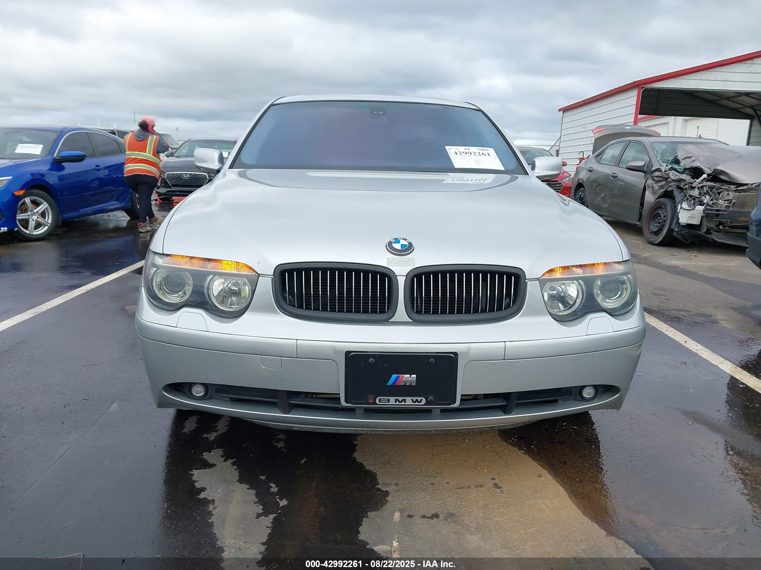 2003 Bmw 745i   Серебряный vin: WBAGL63403DP68207