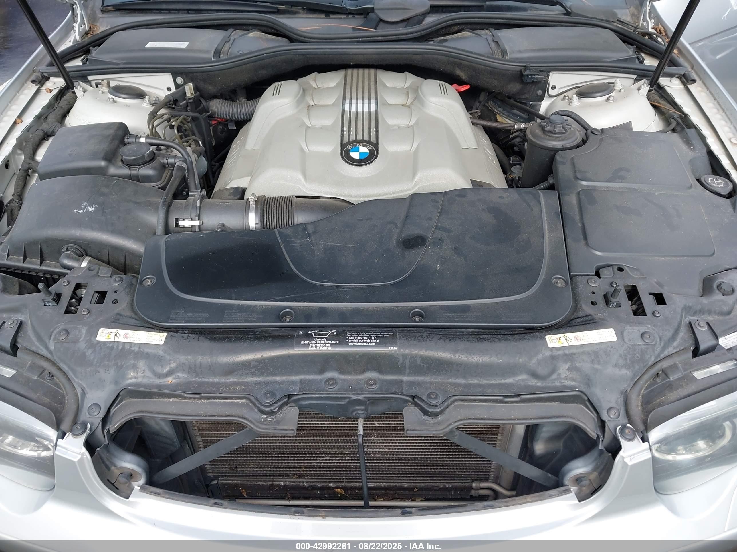 2003 Bmw 745i   Серебряный vin: WBAGL63403DP68207