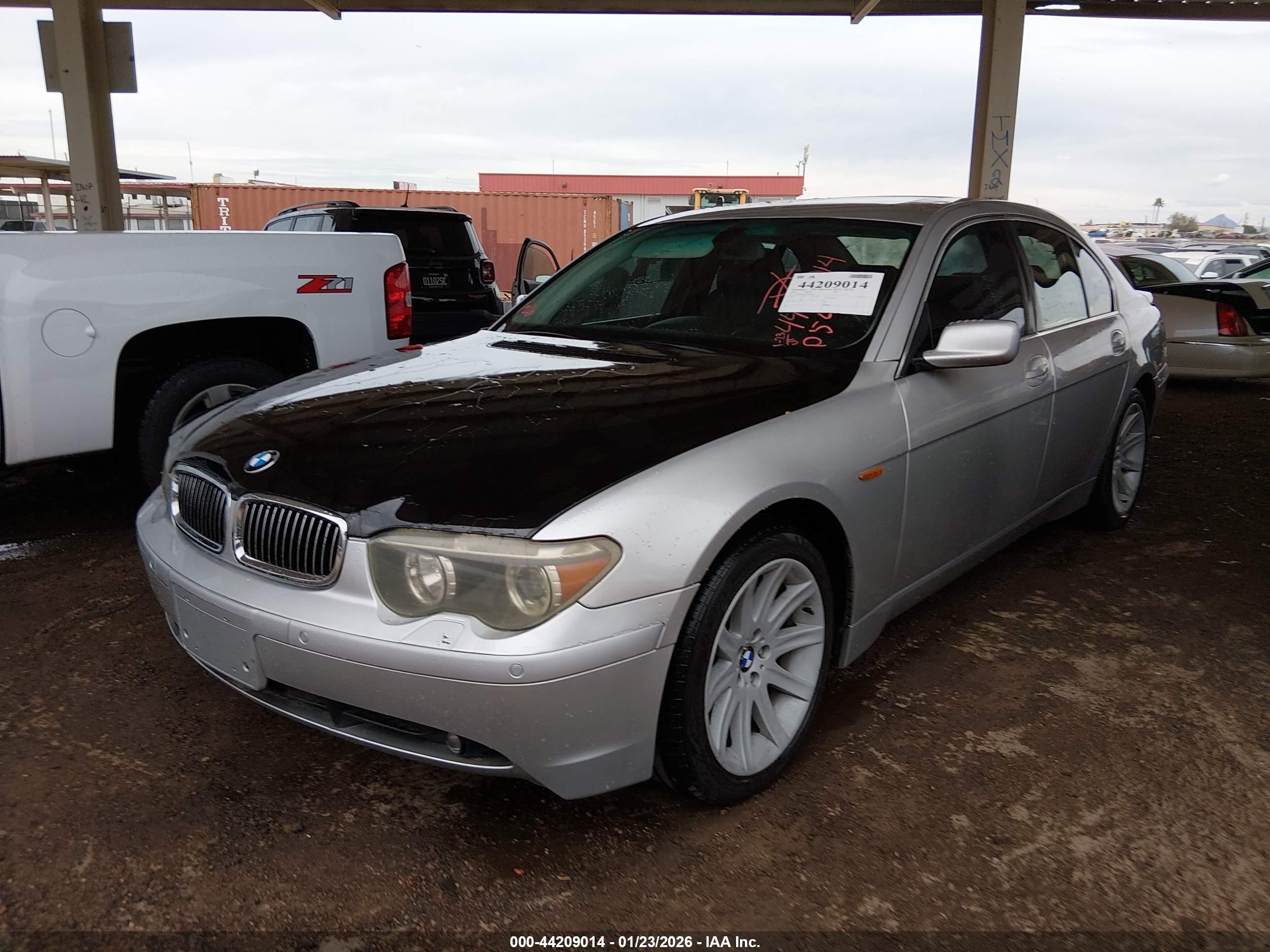 2002 Bmw 745i   Gray vin: WBAGL63412DP54881