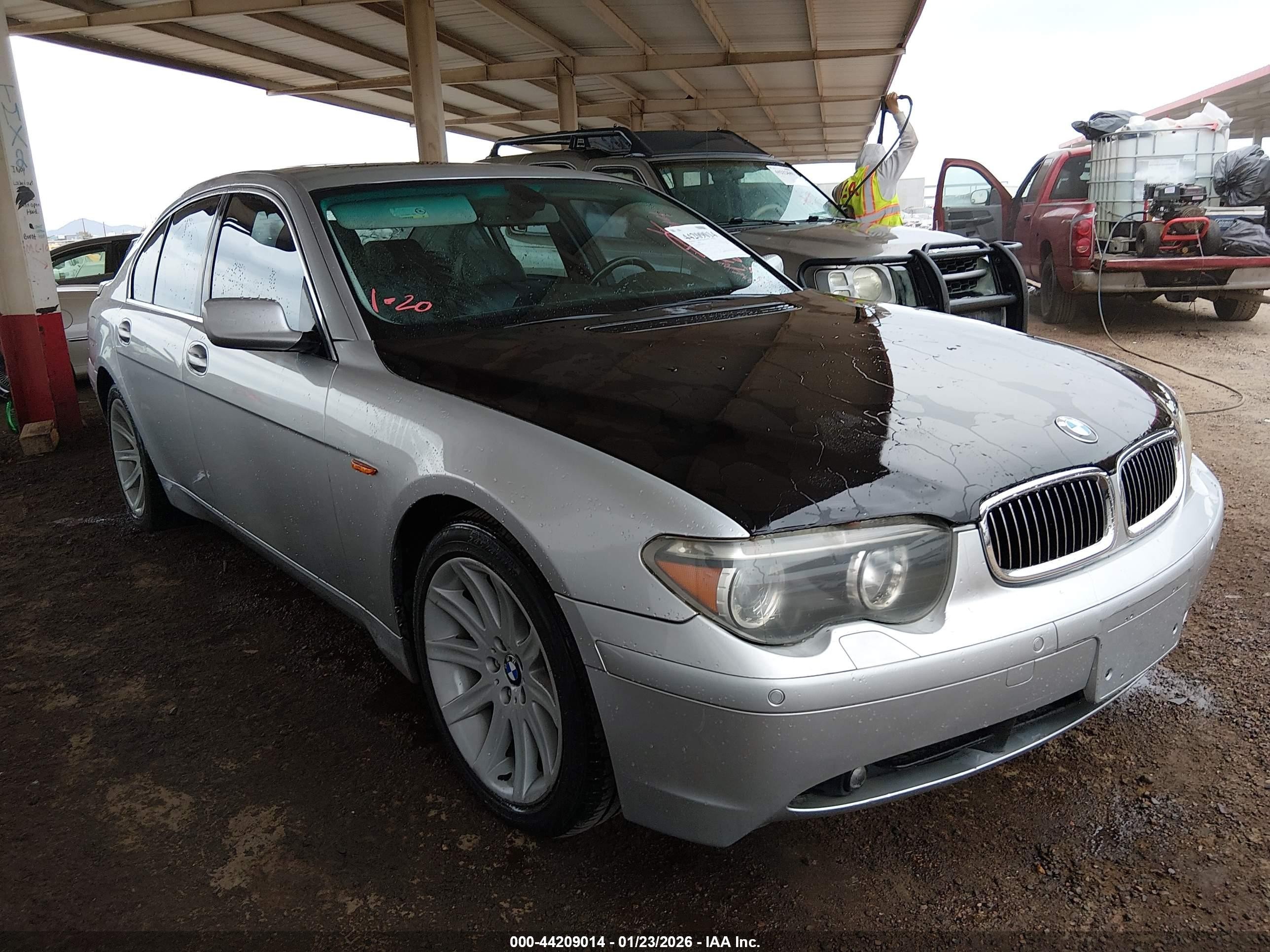 2002 Bmw 745i   Gray vin: WBAGL63412DP54881