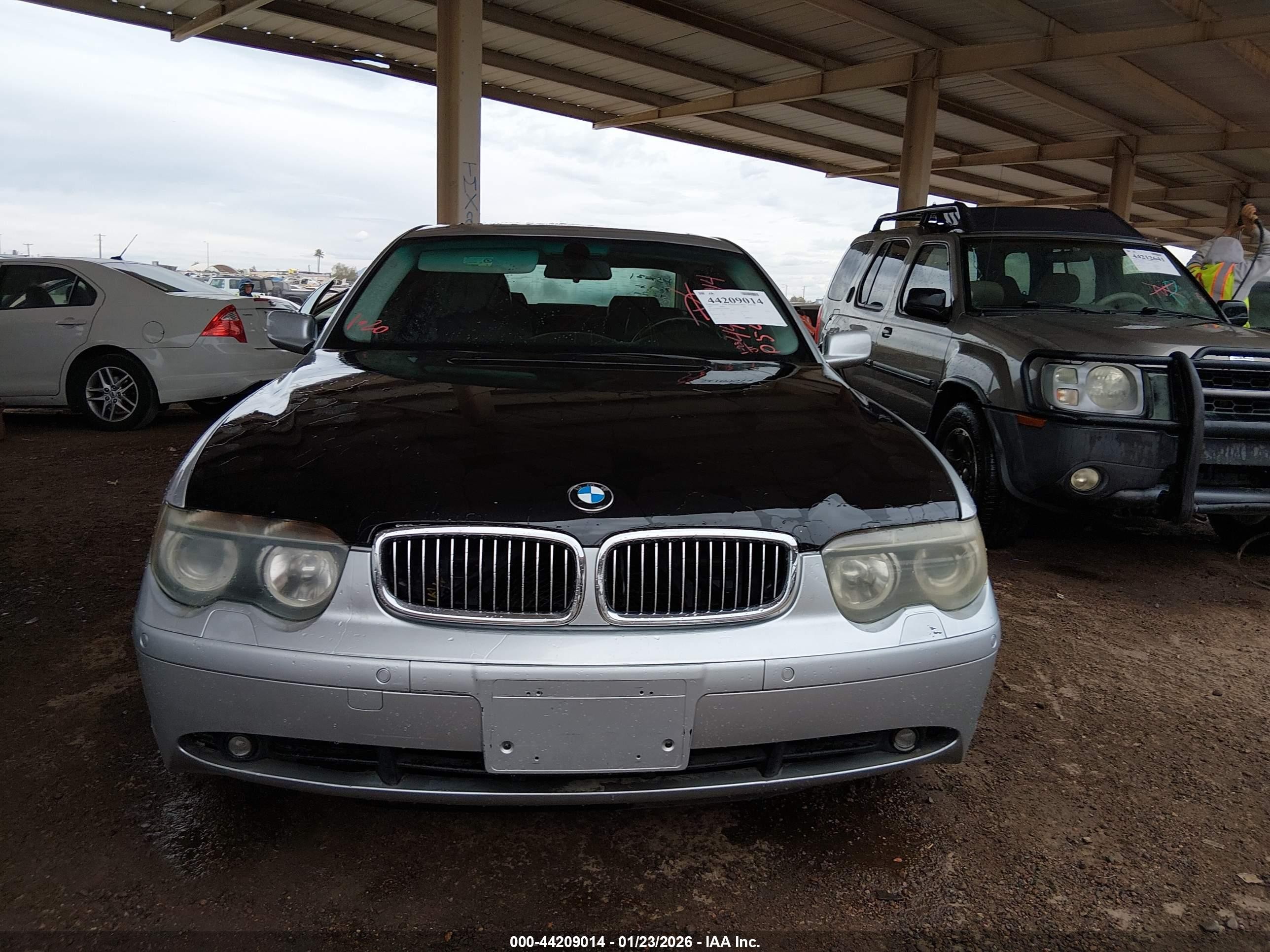 2002 Bmw 745i   Gray vin: WBAGL63412DP54881