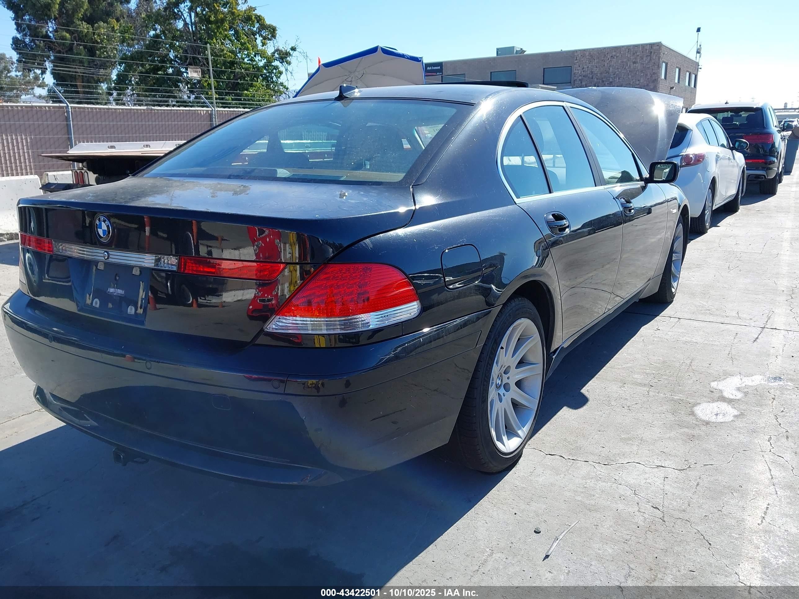 2002 Bmw 745i   Black vin: WBAGL63412DP56758