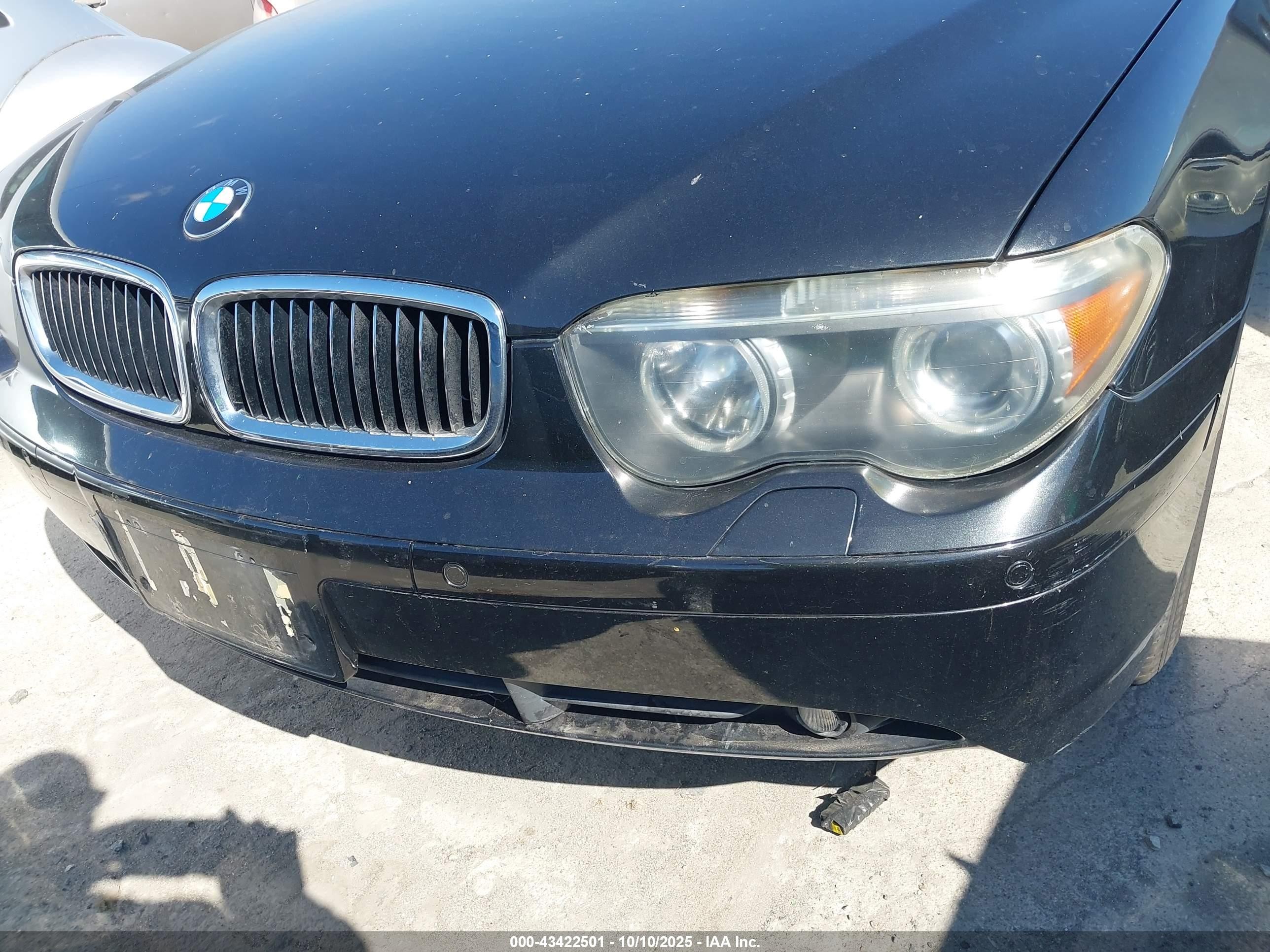 2002 Bmw 745i   Black vin: WBAGL63412DP56758