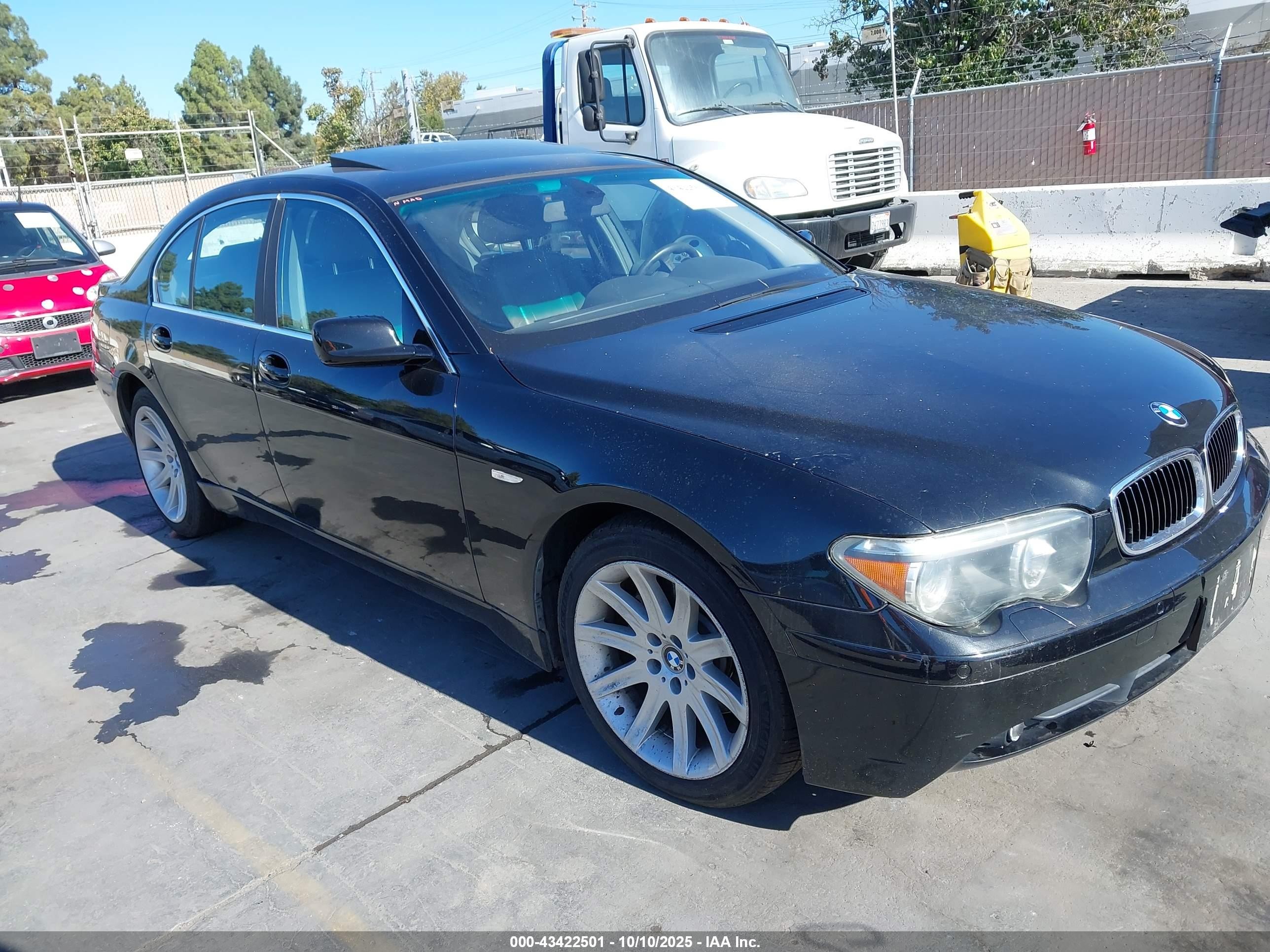 2002 Bmw 745i   Black vin: WBAGL63412DP56758