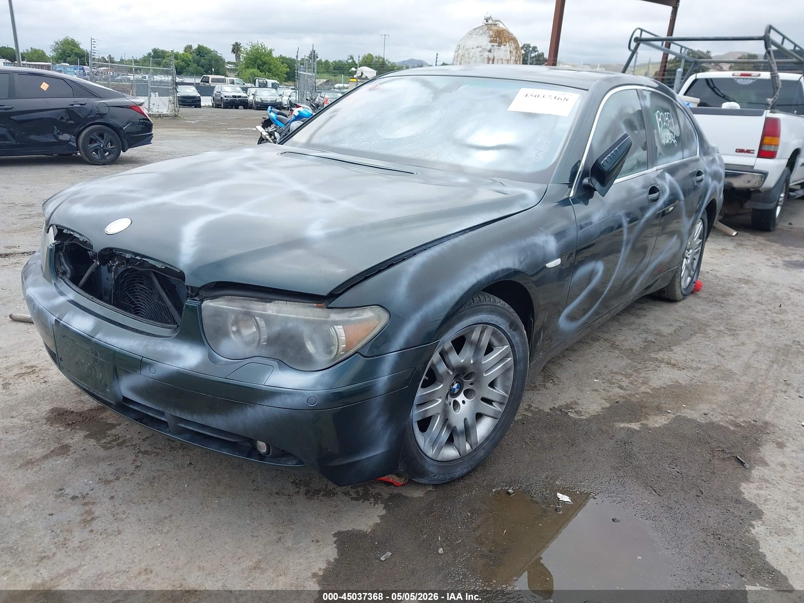 2002 Bmw 745i   Green vin: WBAGL63412DP58865