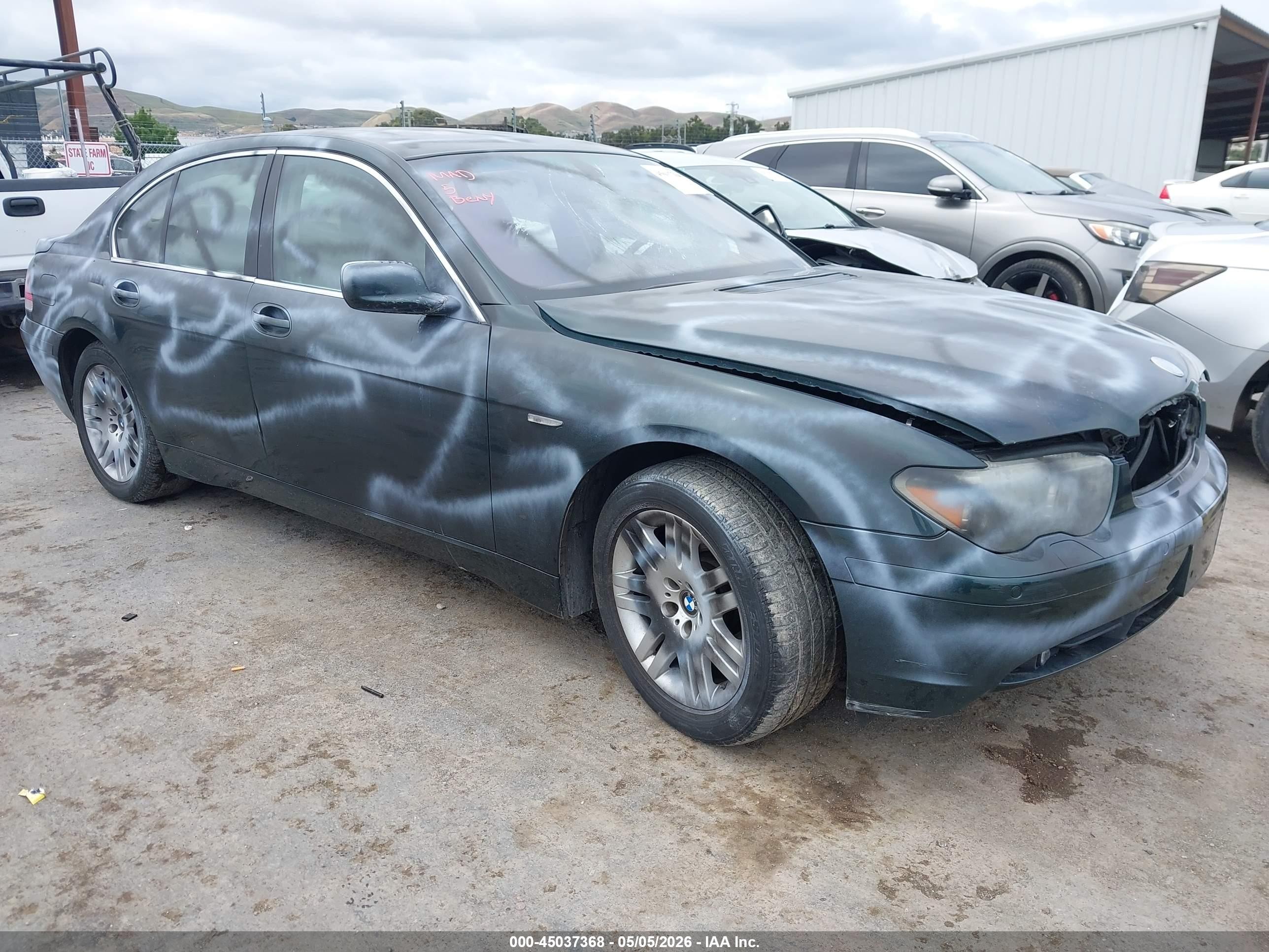 2002 Bmw 745i   Green vin: WBAGL63412DP58865