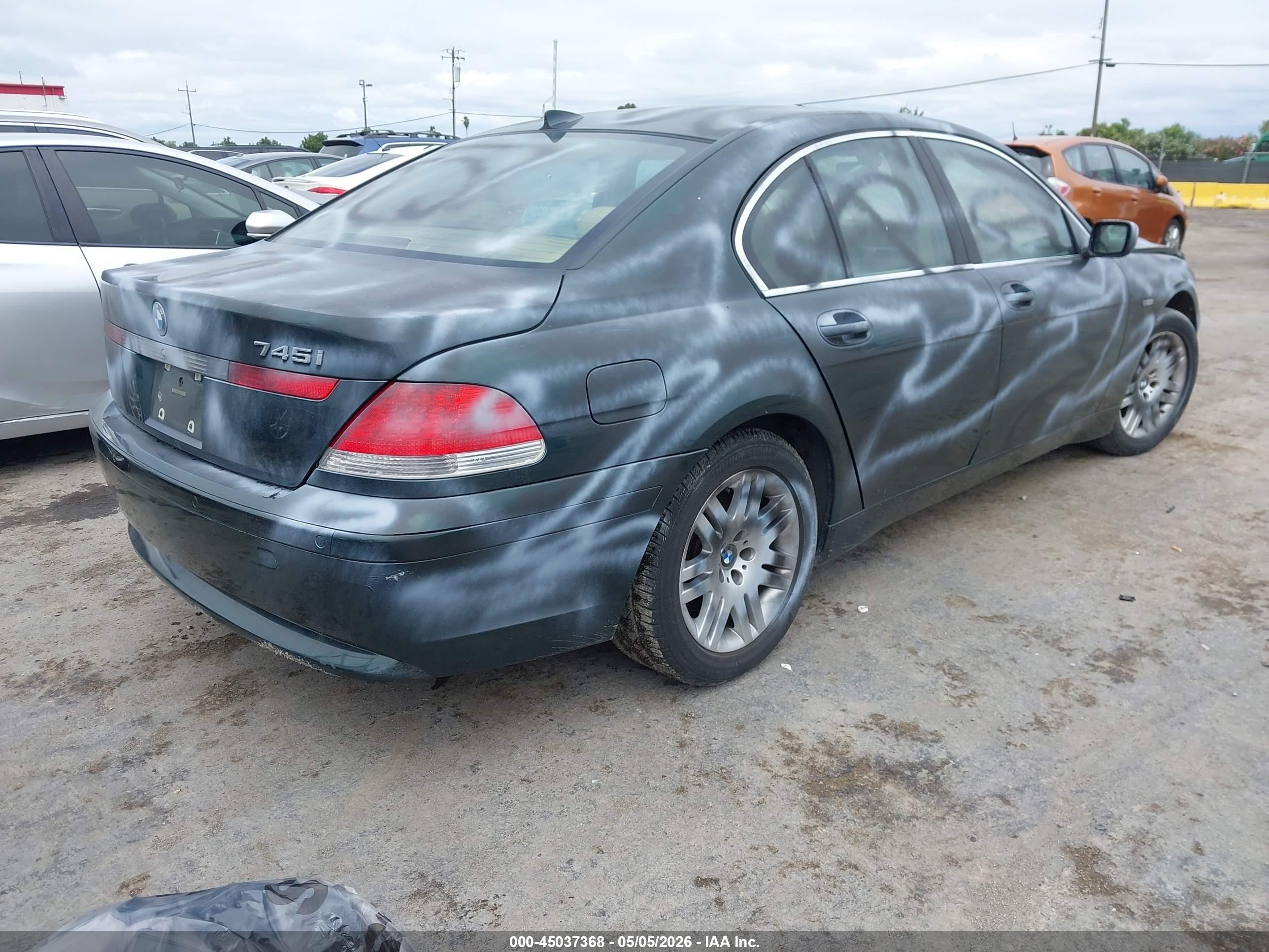 2002 Bmw 745i   Green vin: WBAGL63412DP58865