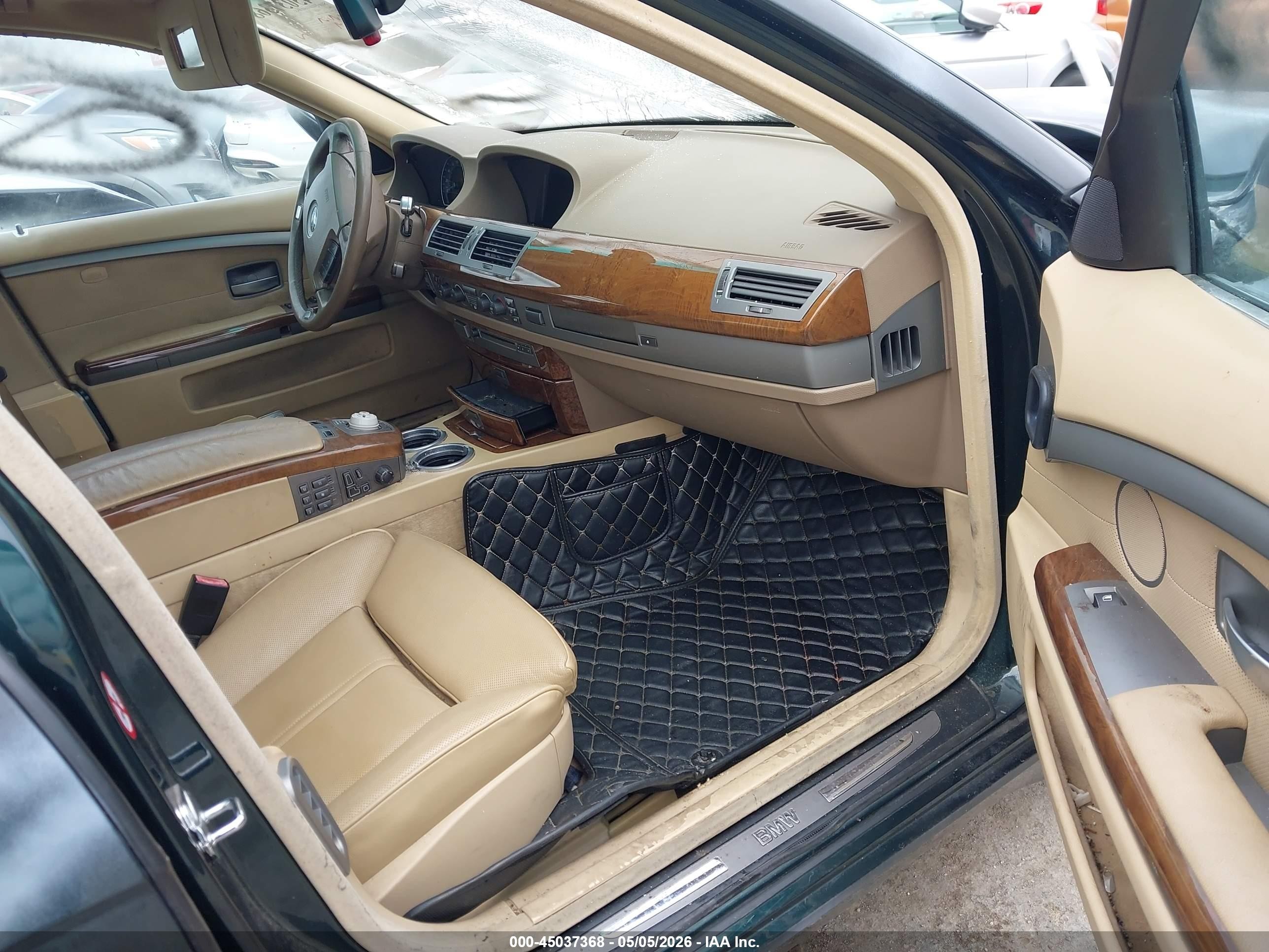 2002 Bmw 745i   Green vin: WBAGL63412DP58865