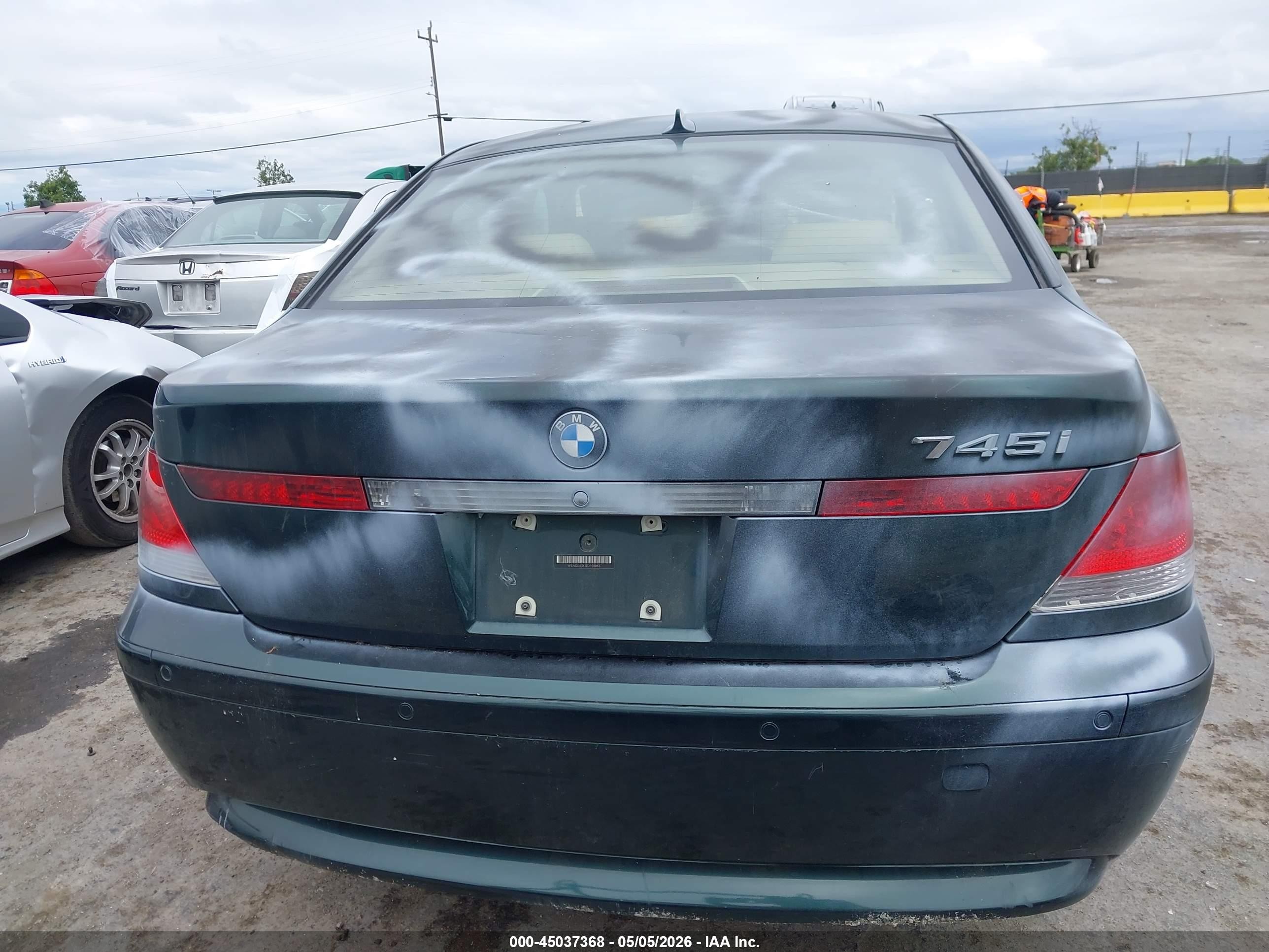 2002 Bmw 745i   Green vin: WBAGL63412DP58865