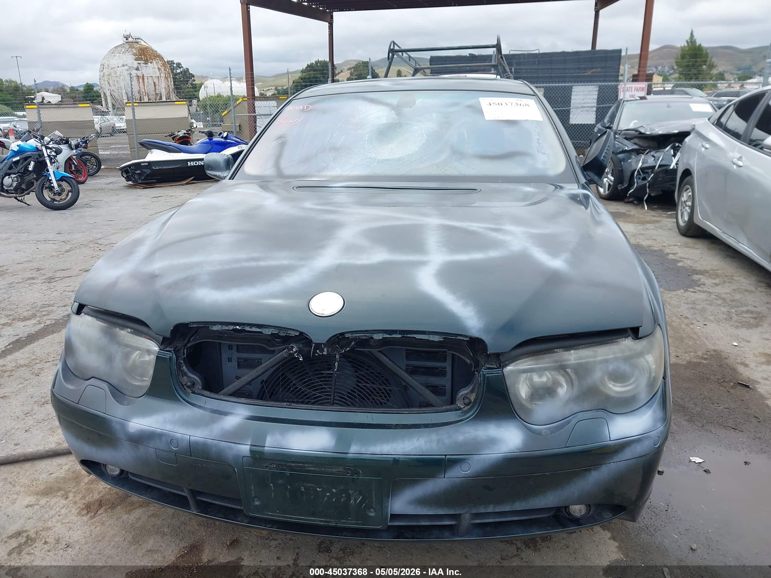 2002 Bmw 745i   Green vin: WBAGL63412DP58865
