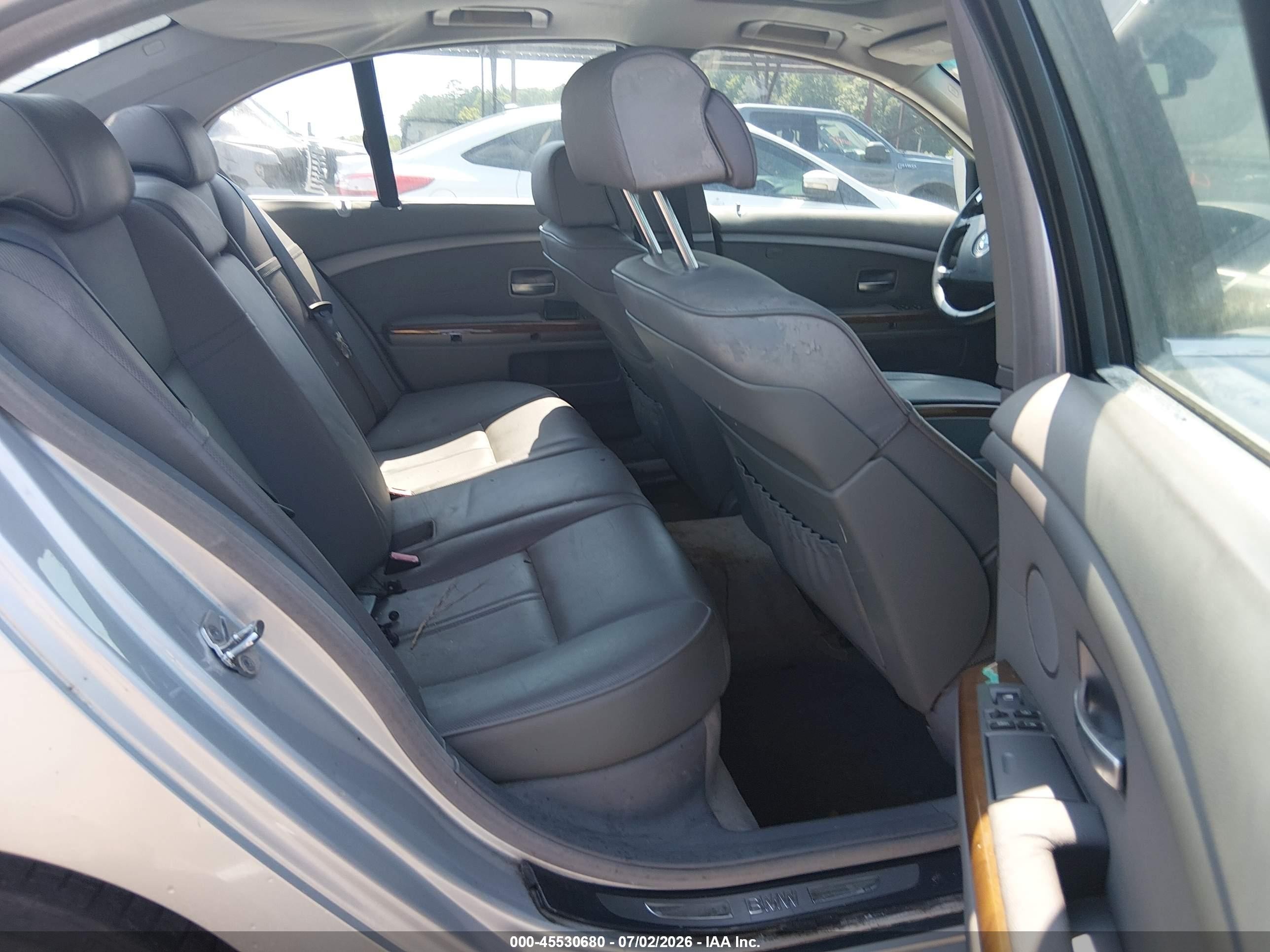 2003 Bmw 7 Series 745i Silver vin: WBAGL63413DP64070