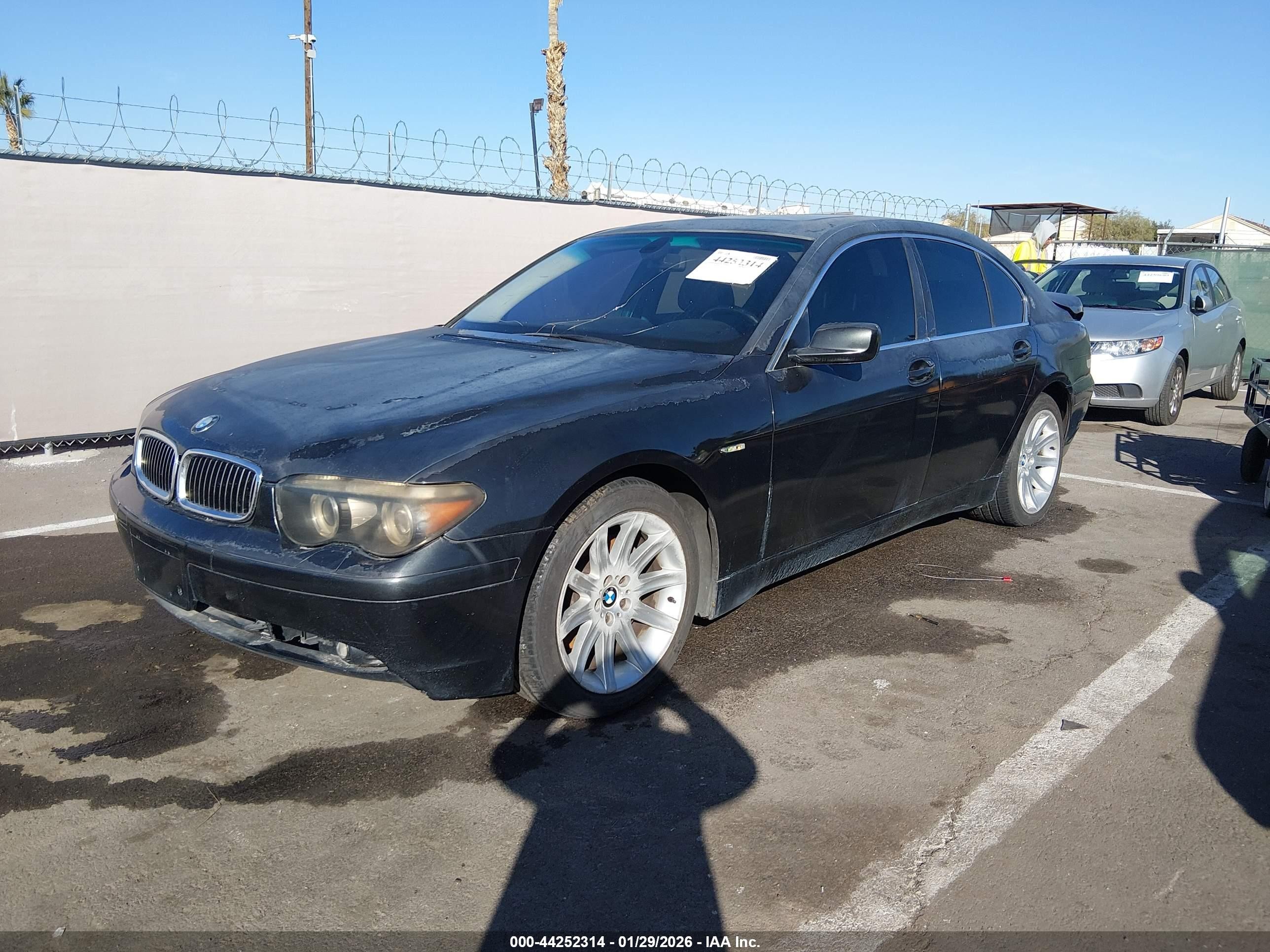 2003 Bmw 745i   Black vin: WBAGL63423DP63106