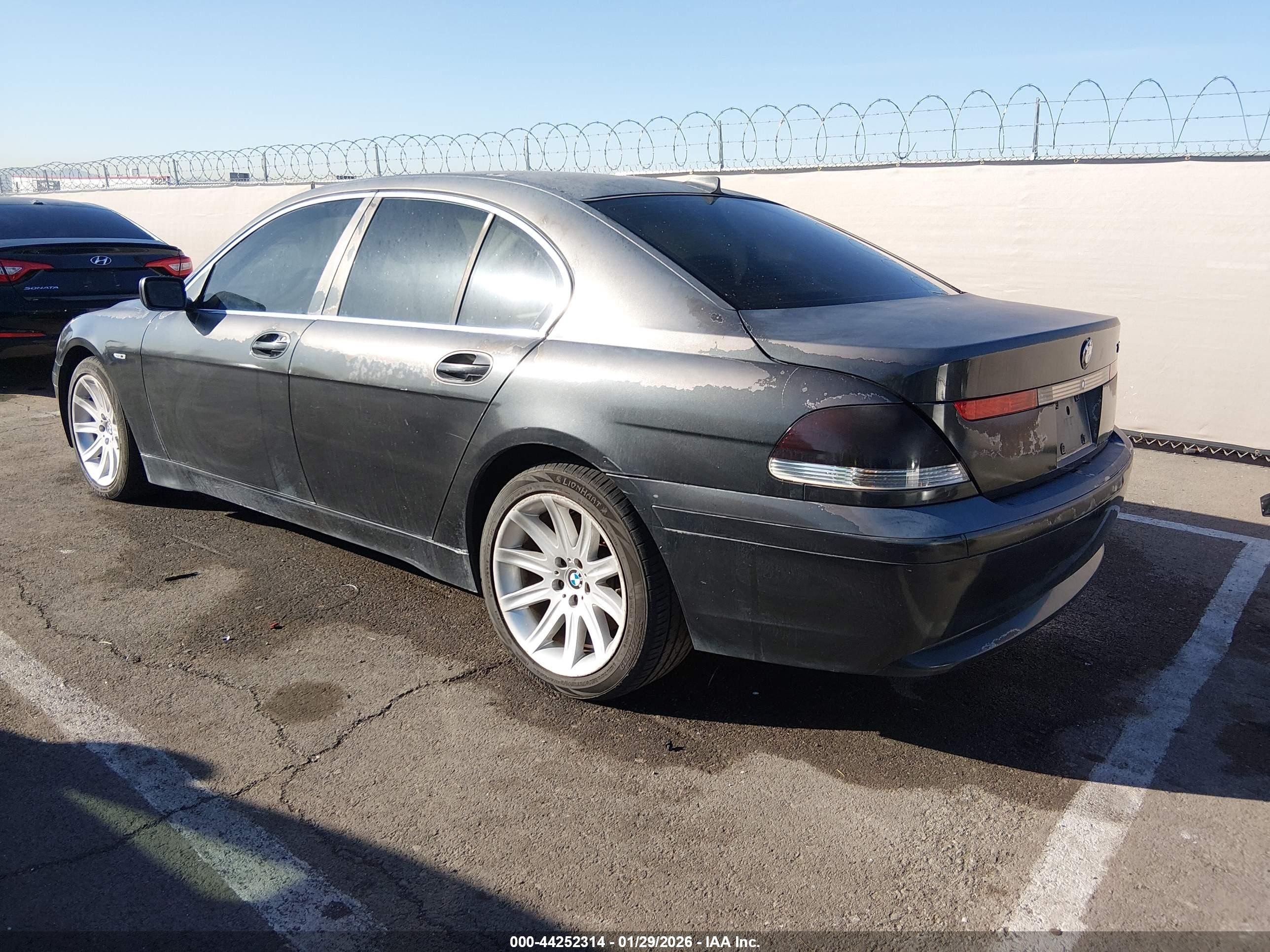 2003 Bmw 745i   Black vin: WBAGL63423DP63106