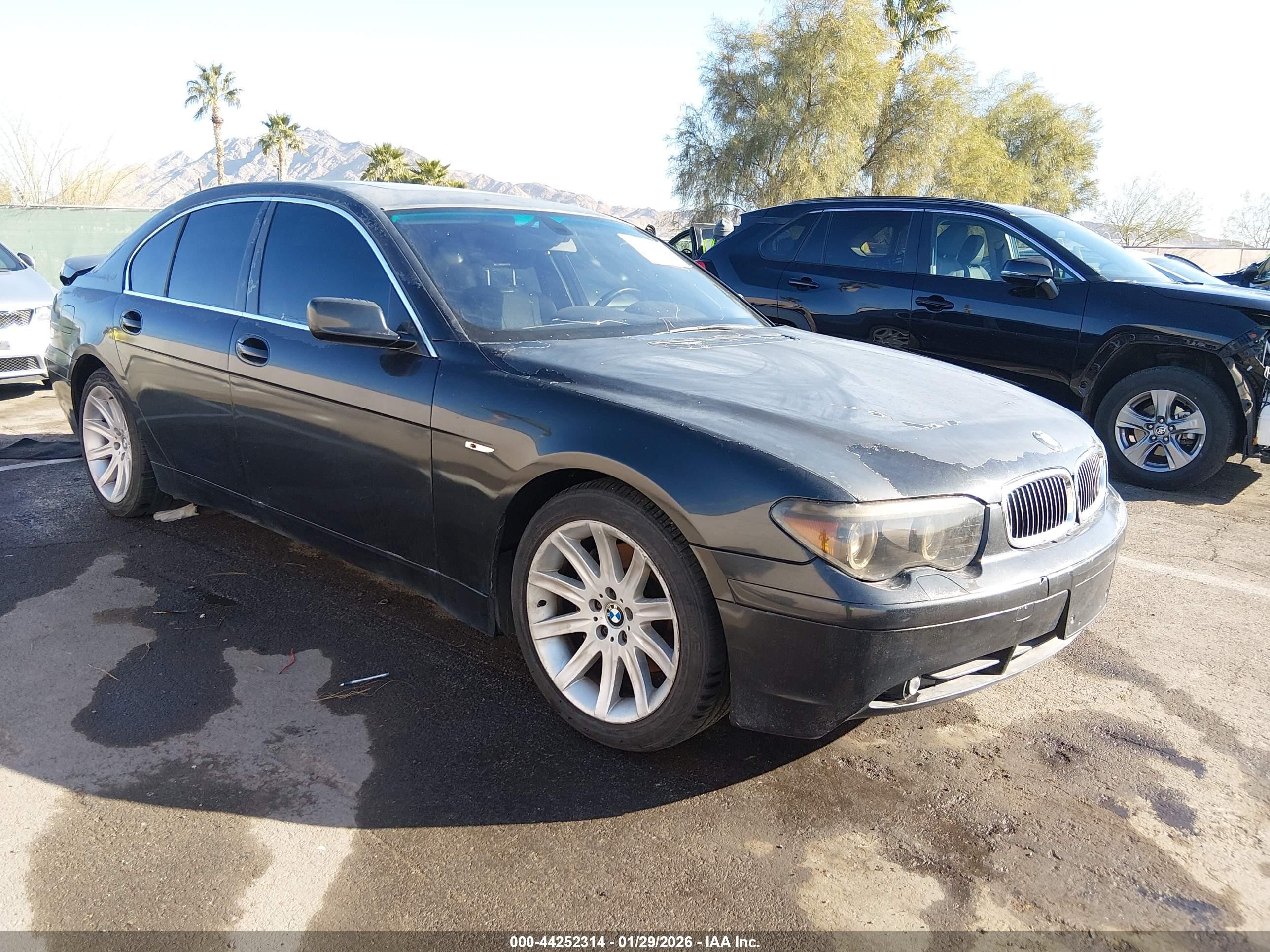 2003 Bmw 745i   Black vin: WBAGL63423DP63106