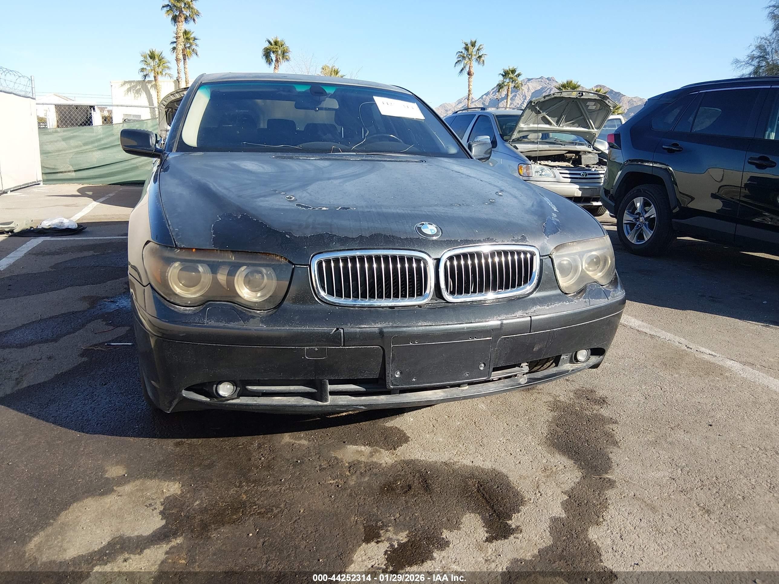 2003 Bmw 745i   Black vin: WBAGL63423DP63106