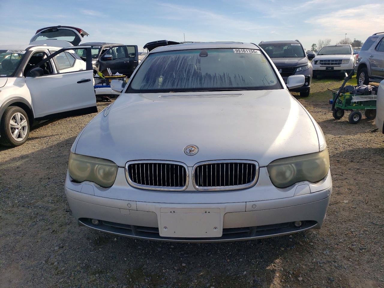 2002 Bmw 745 I Silver vin: WBAGL63432DP53215