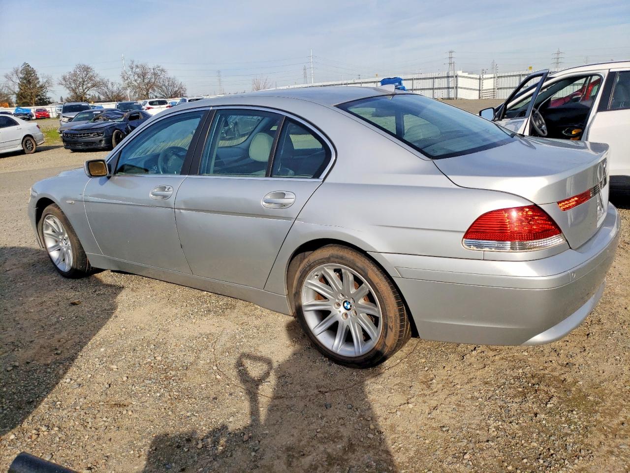 2002 Bmw 745 I Silver vin: WBAGL63432DP53215