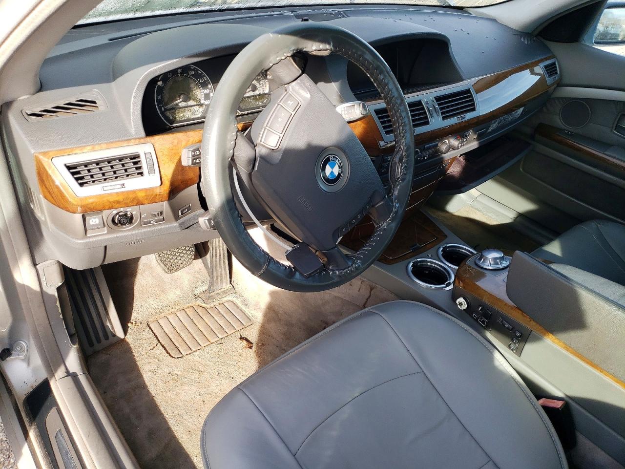 2002 Bmw 745 I Silver vin: WBAGL63432DP53215