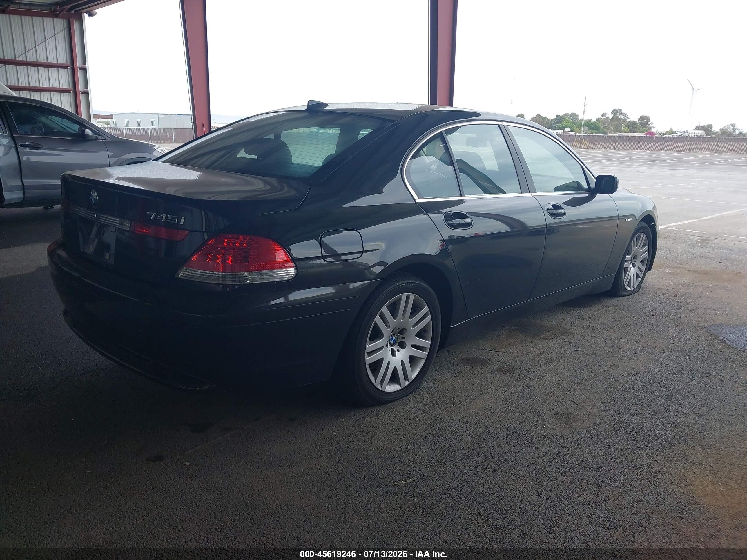 2002 Bmw 745i   Black vin: WBAGL63432DP54588