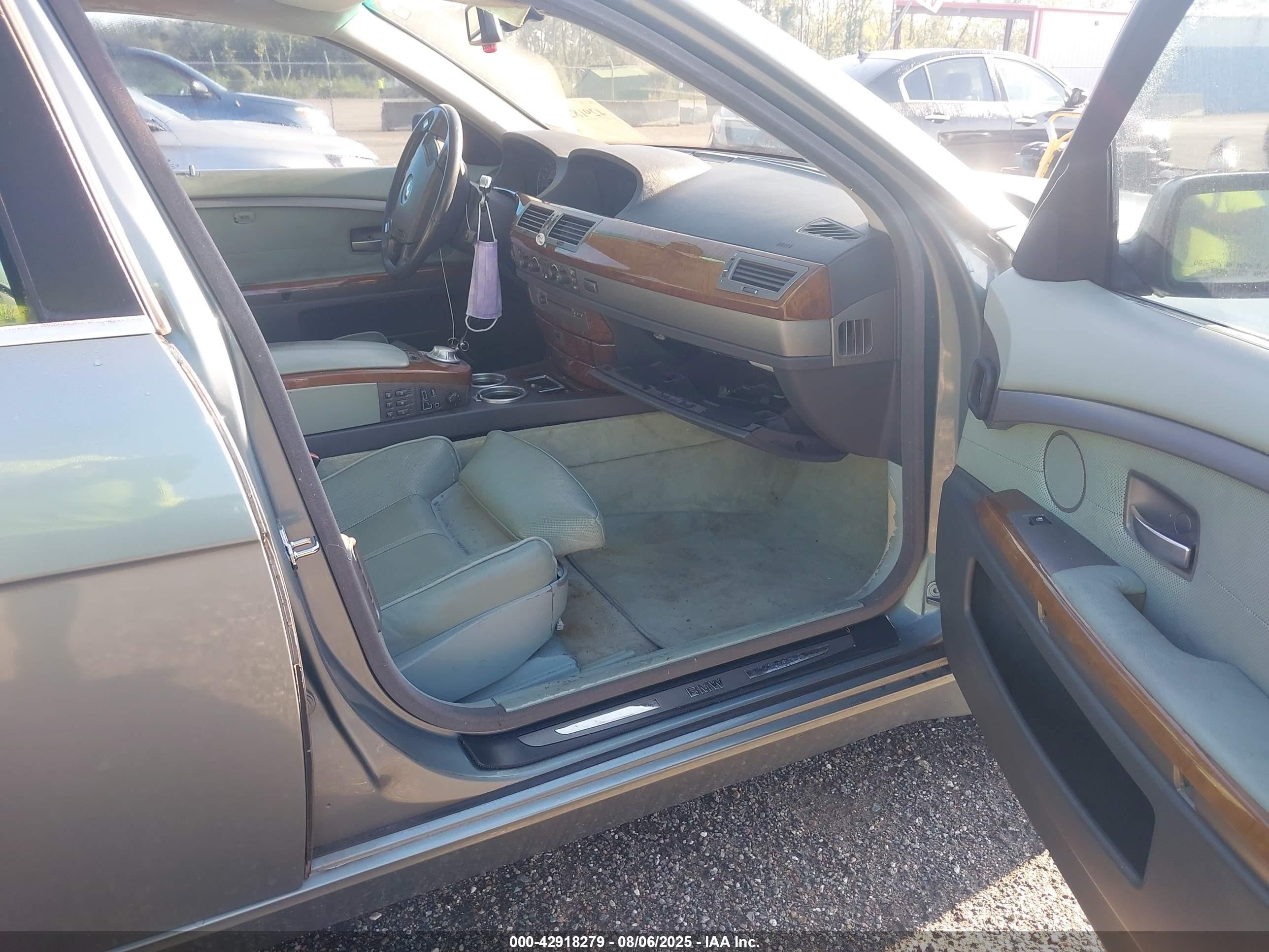 2003 Bmw 745i   Light Blue vin: WBAGL63433DP62353