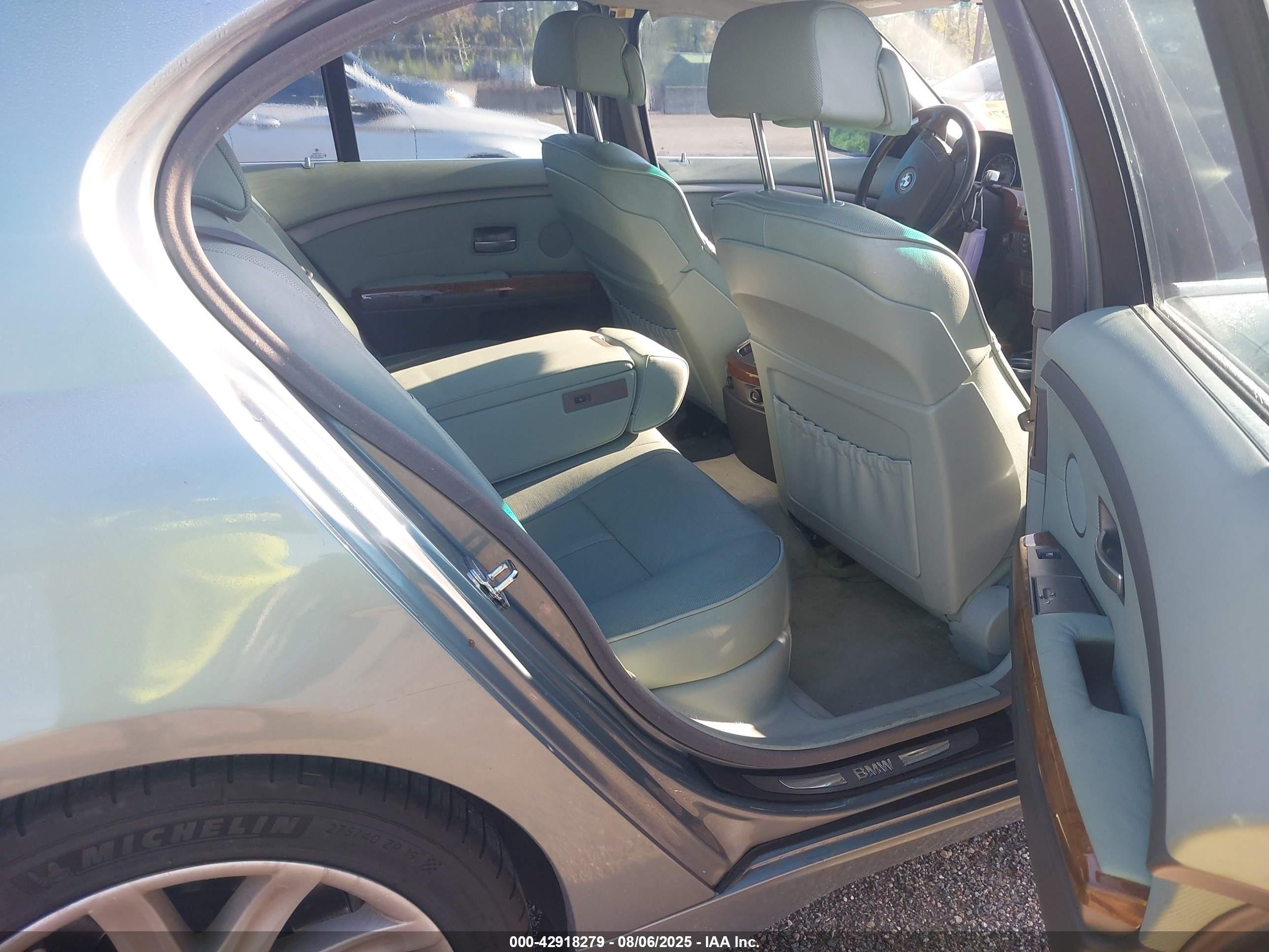 2003 Bmw 745i   Light Blue vin: WBAGL63433DP62353