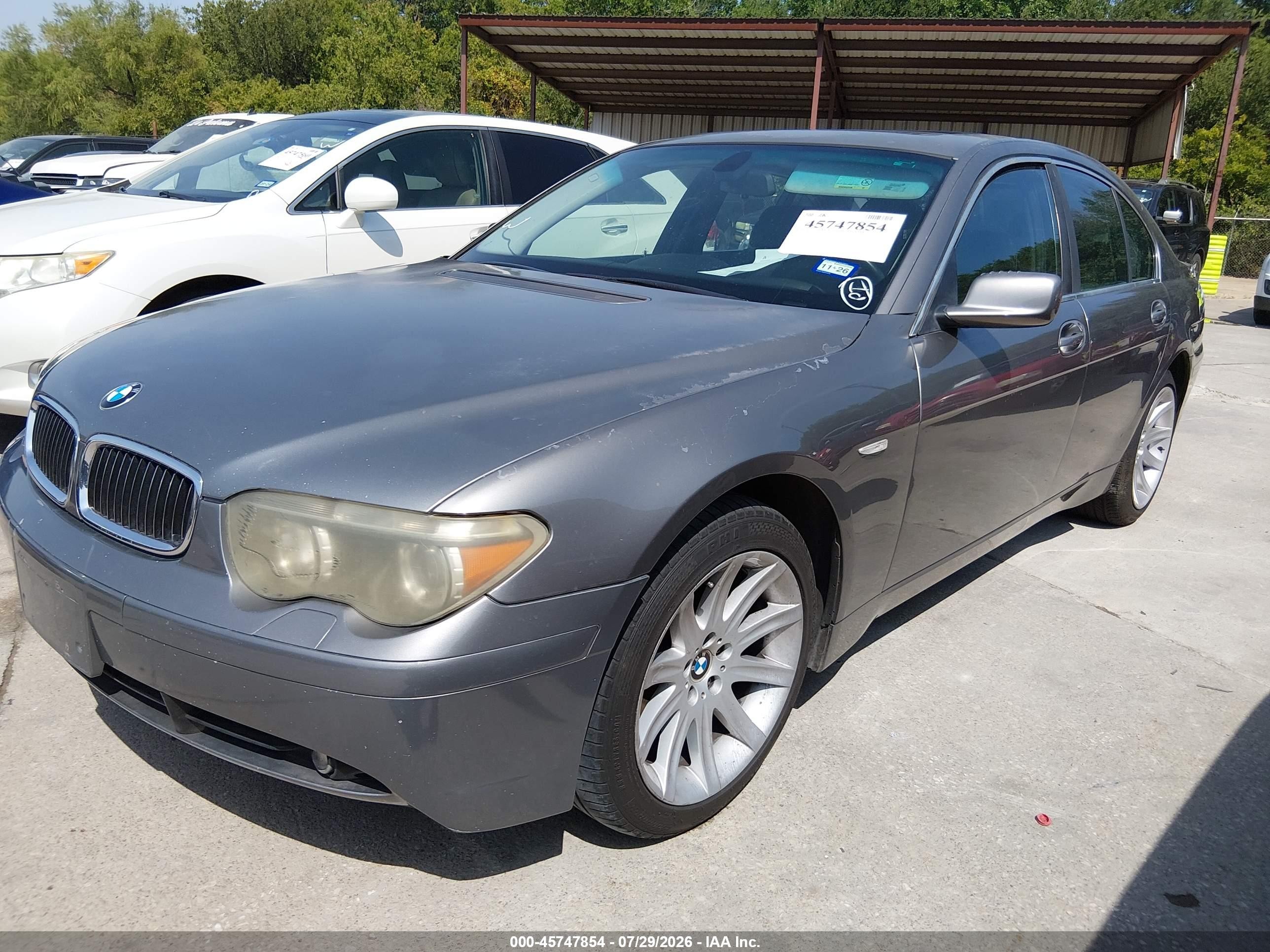 2003 Bmw 745i   Gray vin: WBAGL63443DP61664