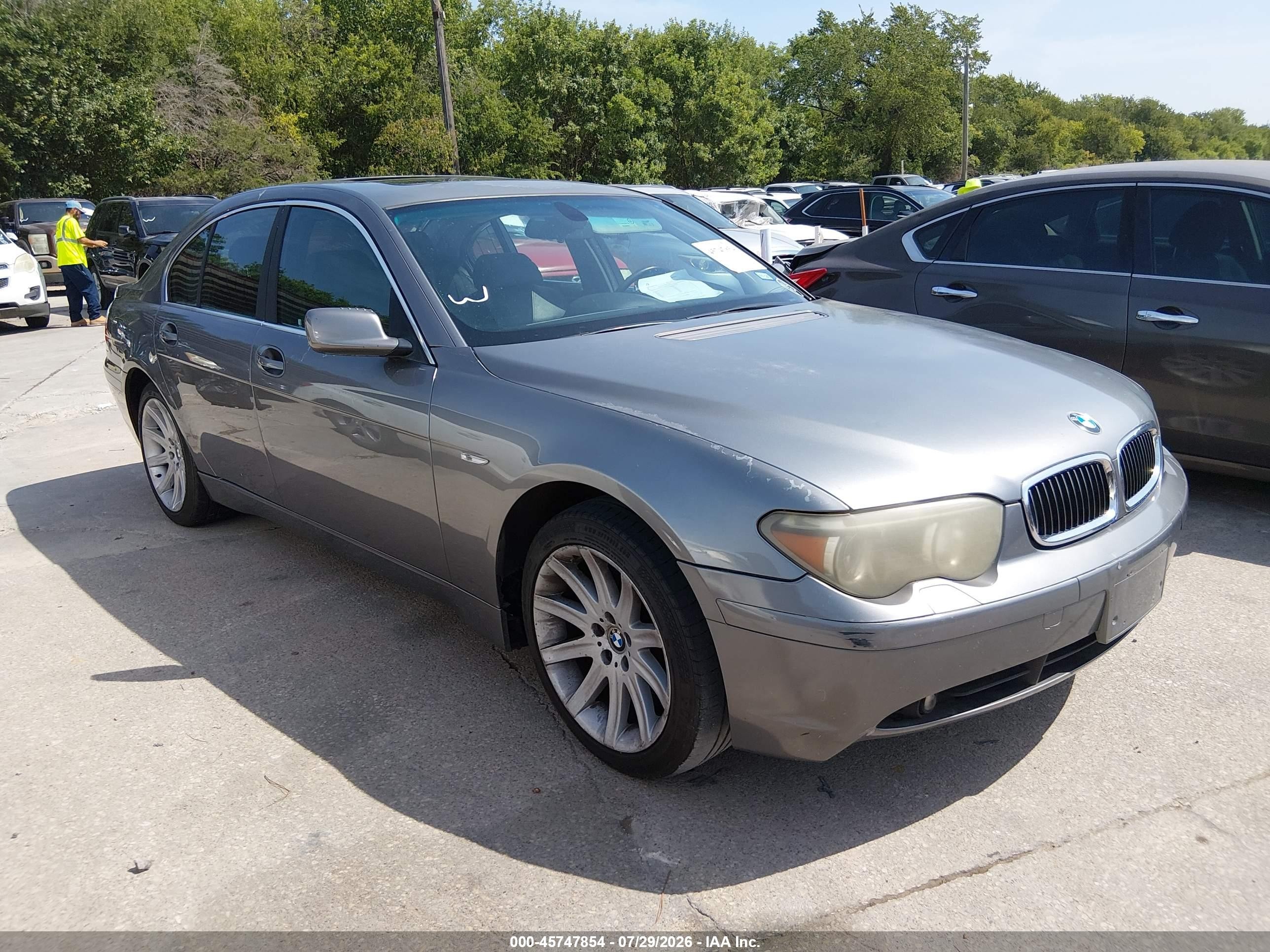 2003 Bmw 745i   Gray vin: WBAGL63443DP61664