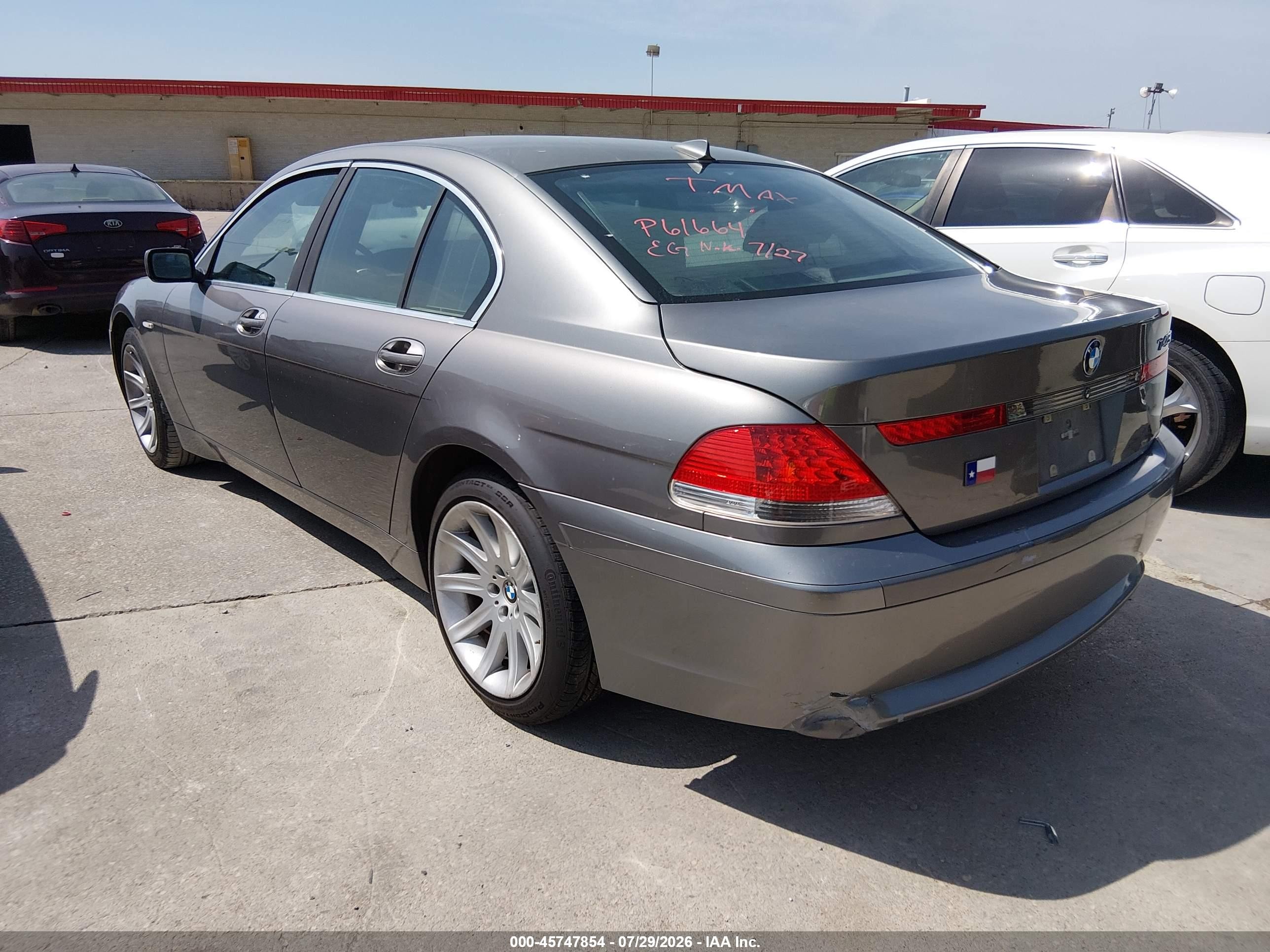 2003 Bmw 745i   Gray vin: WBAGL63443DP61664
