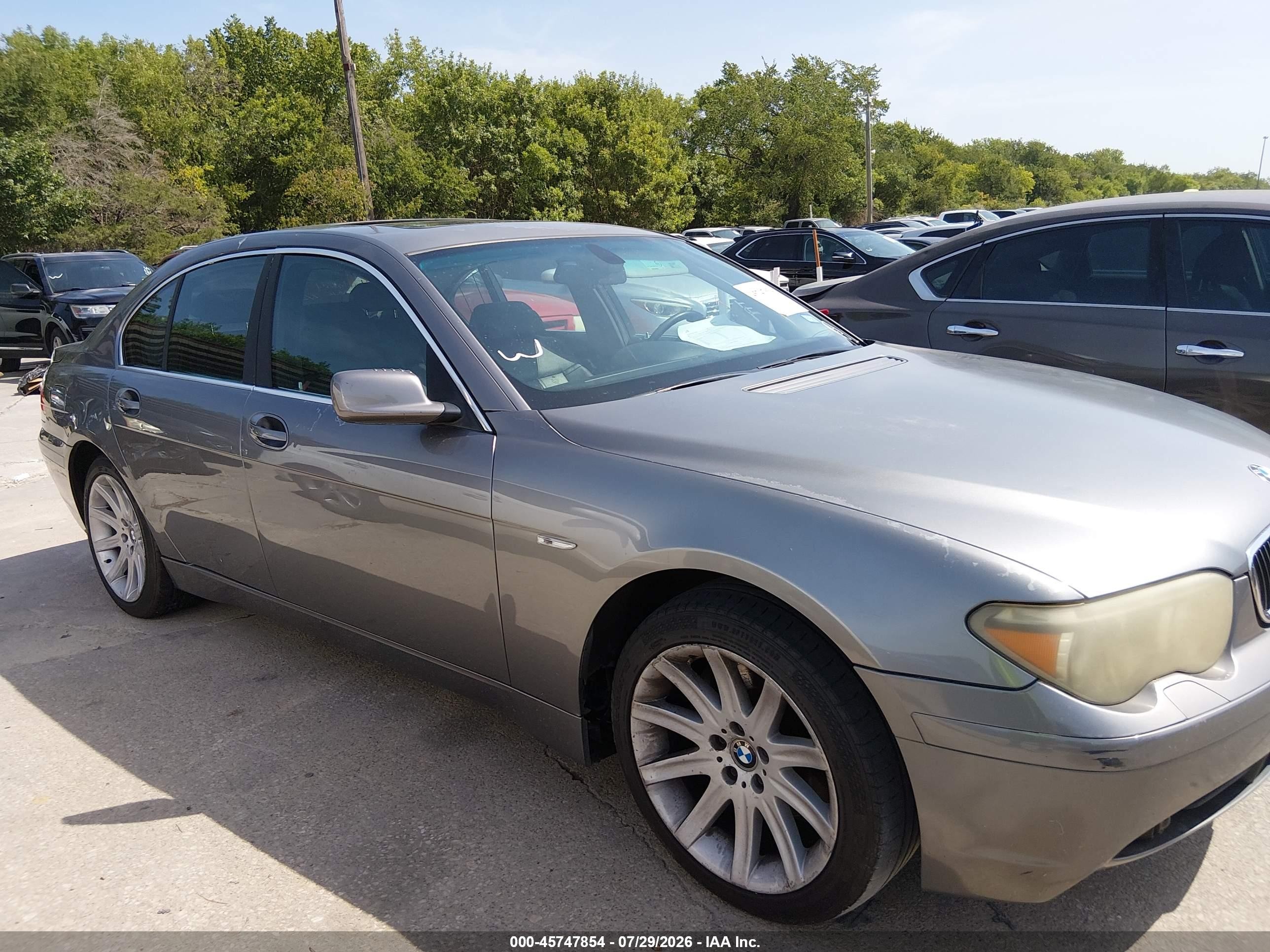 2003 Bmw 745i   Gray vin: WBAGL63443DP61664